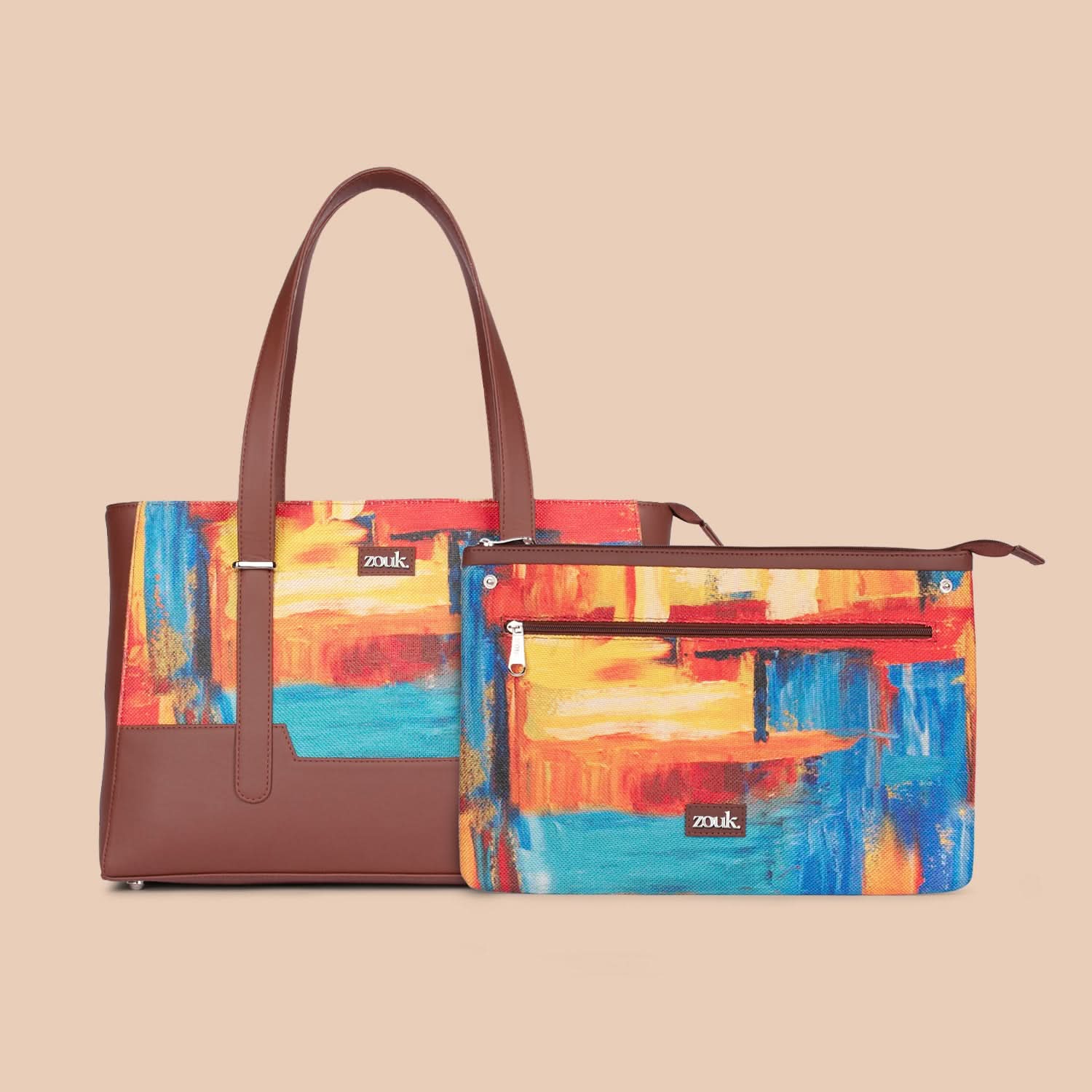 Zouk Abstract Amaze Maya Multitasker Tote Bag - Image 5