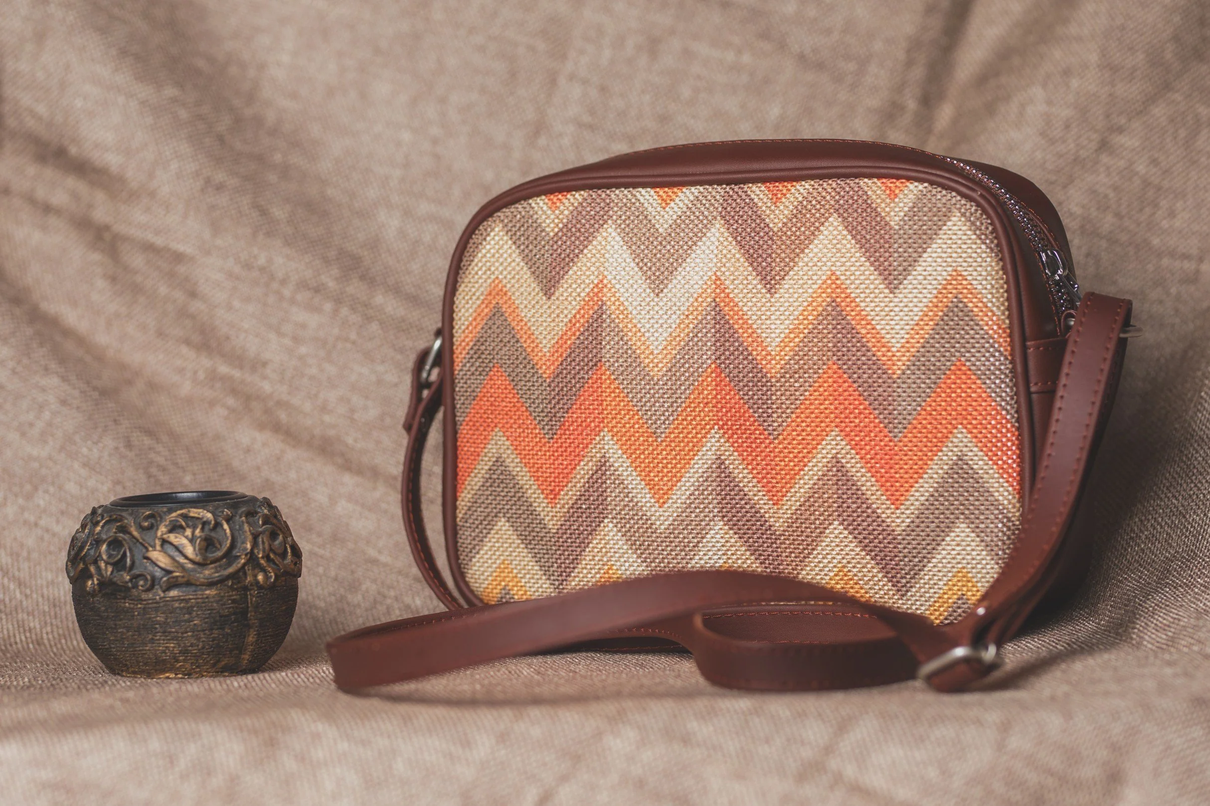 African Art - Women's Office Bag & Sling Bag Combo - Image 13