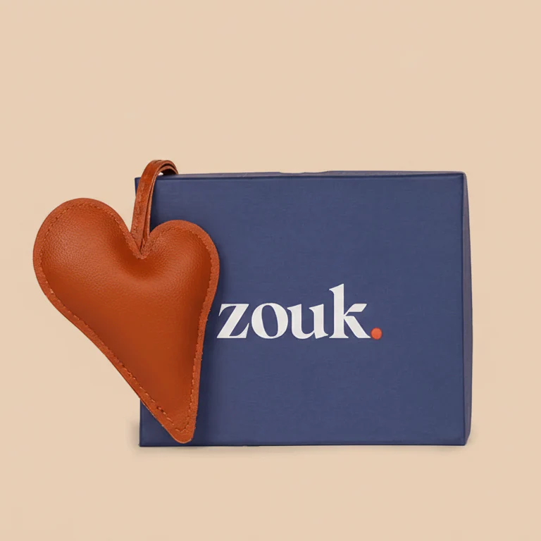 Big Heart Bag Charm - Orange - Image 2