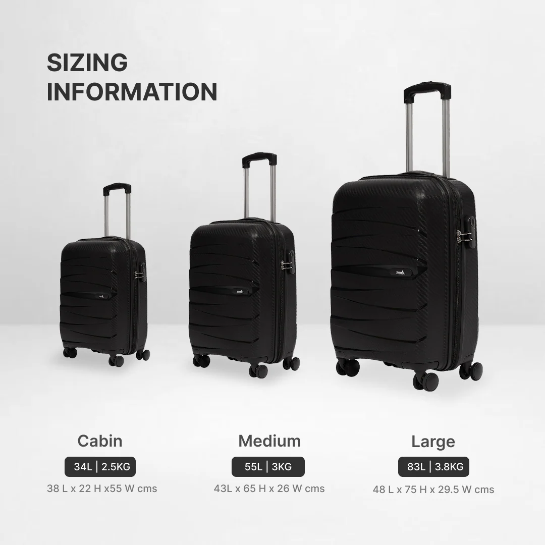 Black Aira Trolley Bag (Cabin) - Image 8