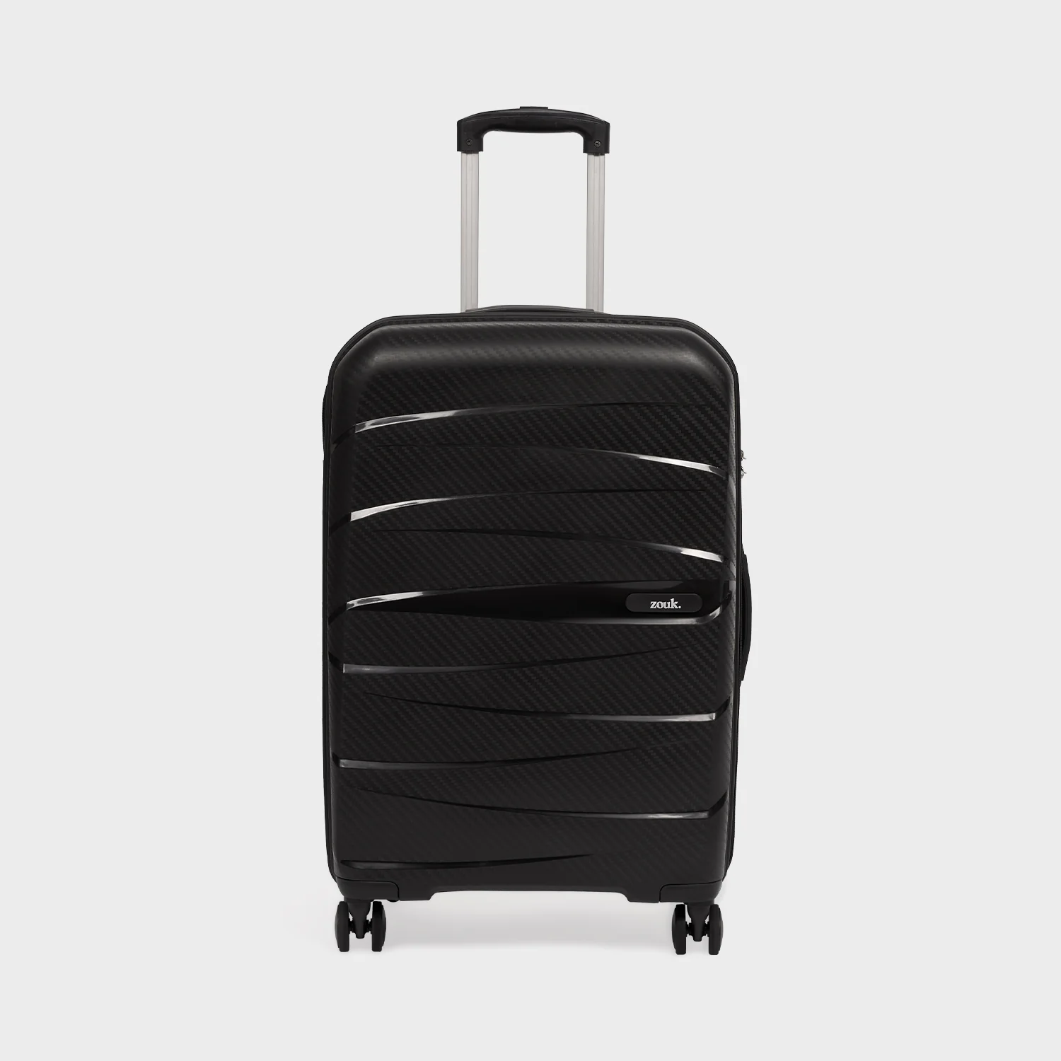 Black Aira Trolley Bag Combo - Set of 3 (Cabin & Medium & Large) - Image 2