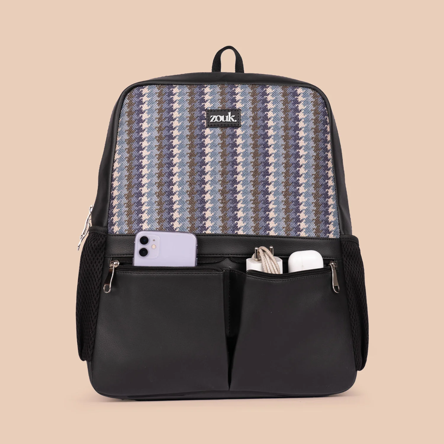 Bombay Houndstooth Office Backpack - Image 3