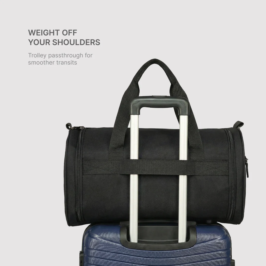 Cashmere Noir (Pink) Travel Duffle Bag - Image 8