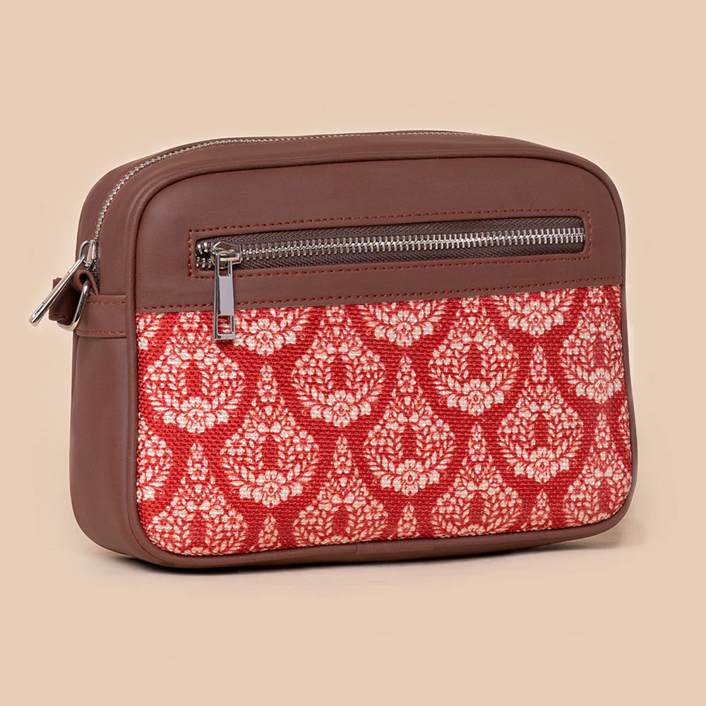 Chanderi Phool Sling Bag - Image 3