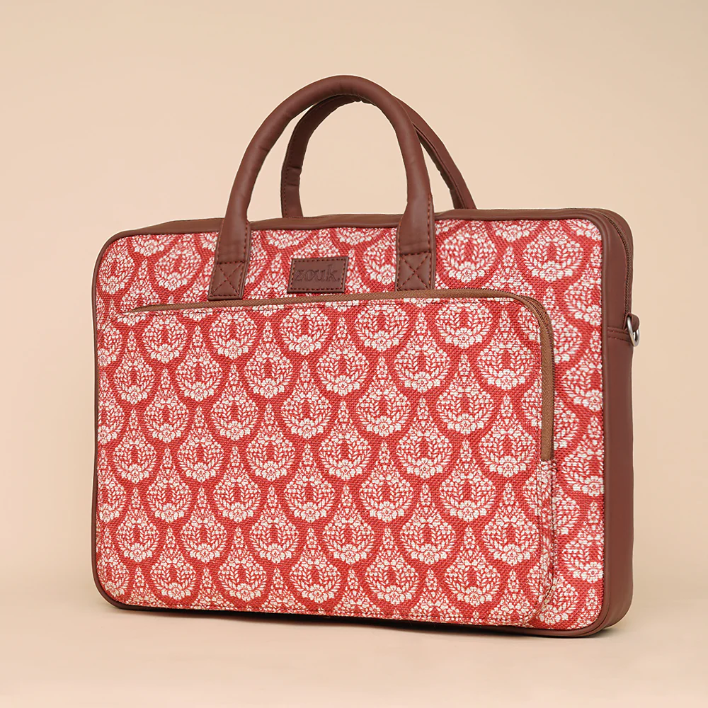 Chanderi Phool Laptop Bag - Image 2