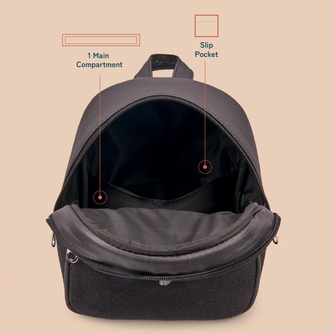 Dalila Mini-Daypack - Jet Black - Image 5
