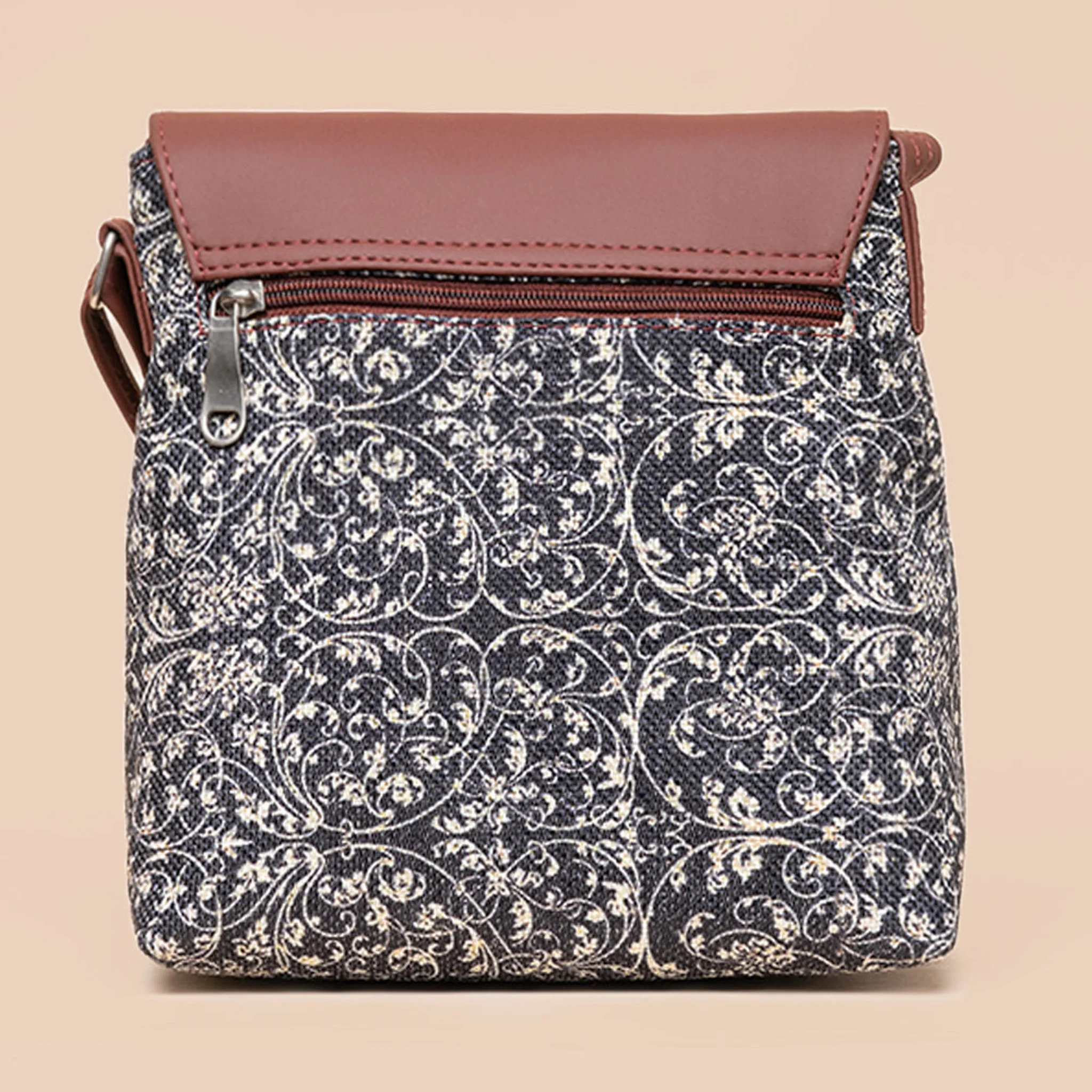 Lattice Lace Flap Sling Bag - Image 4