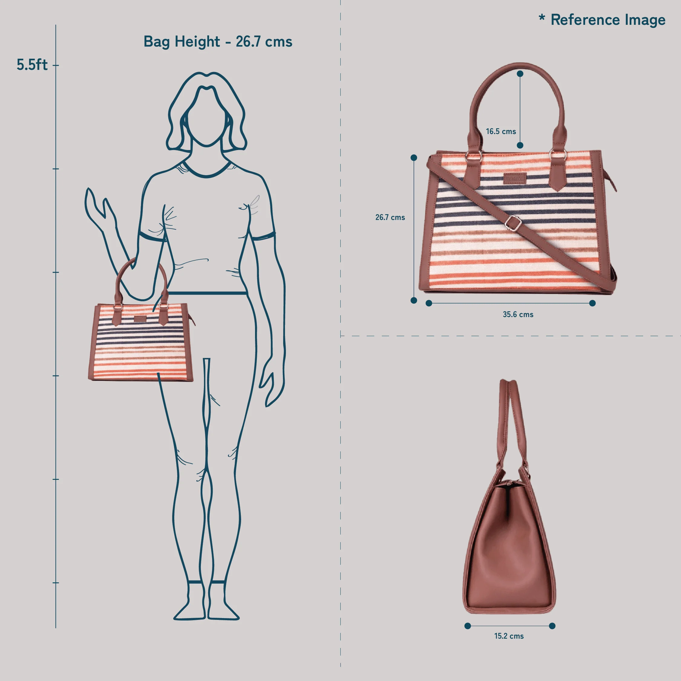 Gwalior Twill Classic Handbag - Image 9