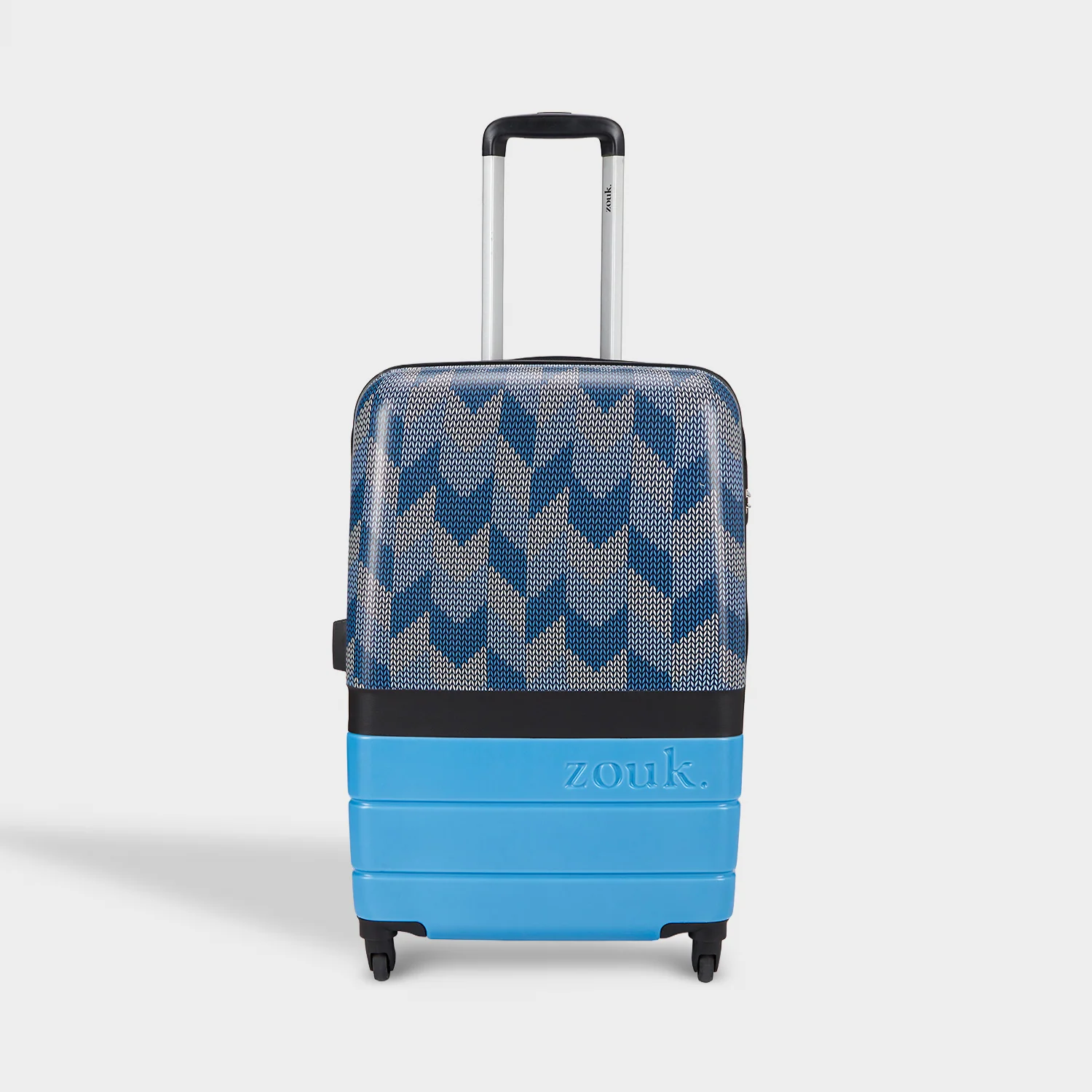 Himachal Chevron Blue Raahi Trolley Bag - Image 17