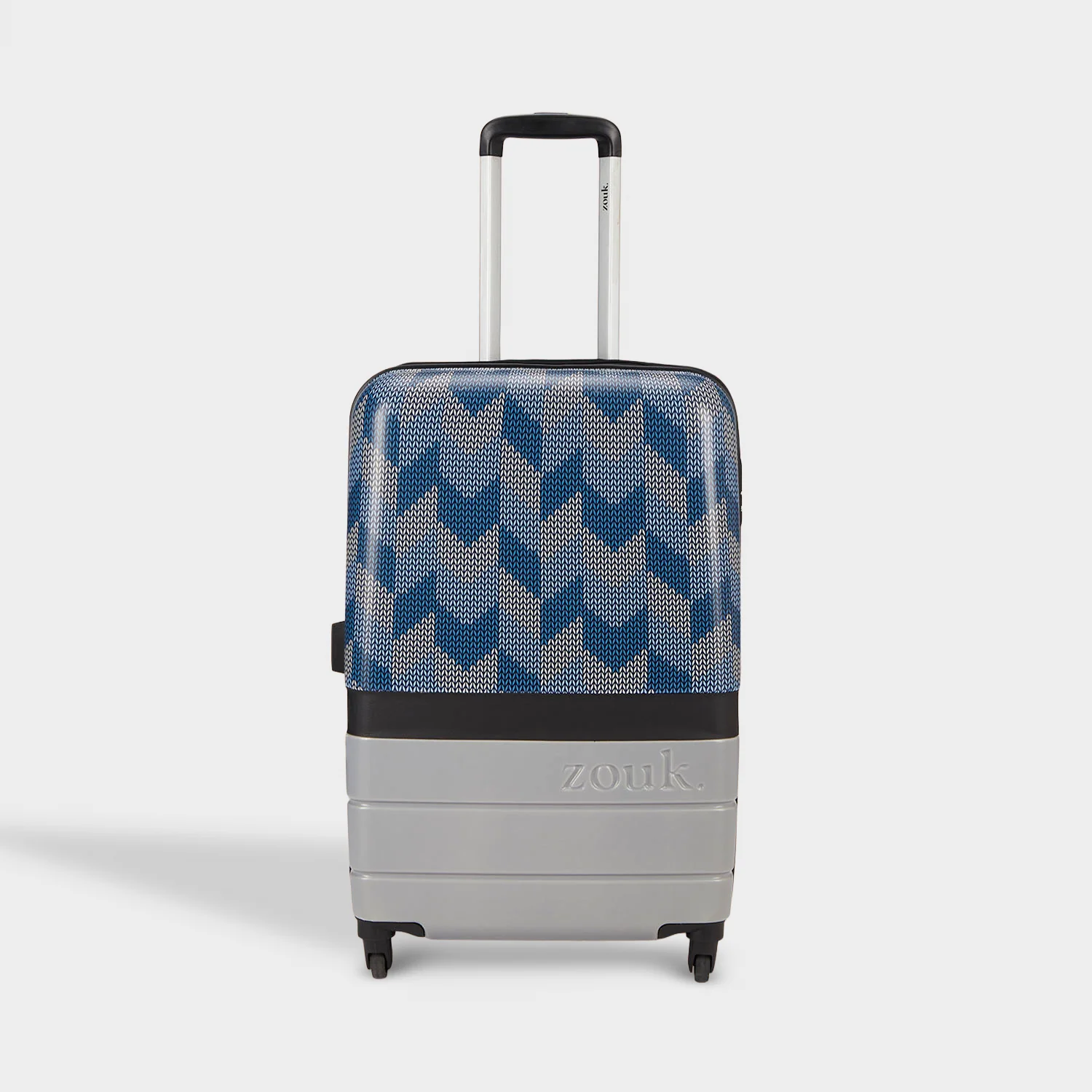 Himachal Chevron Grey Raahi Trolley Bag