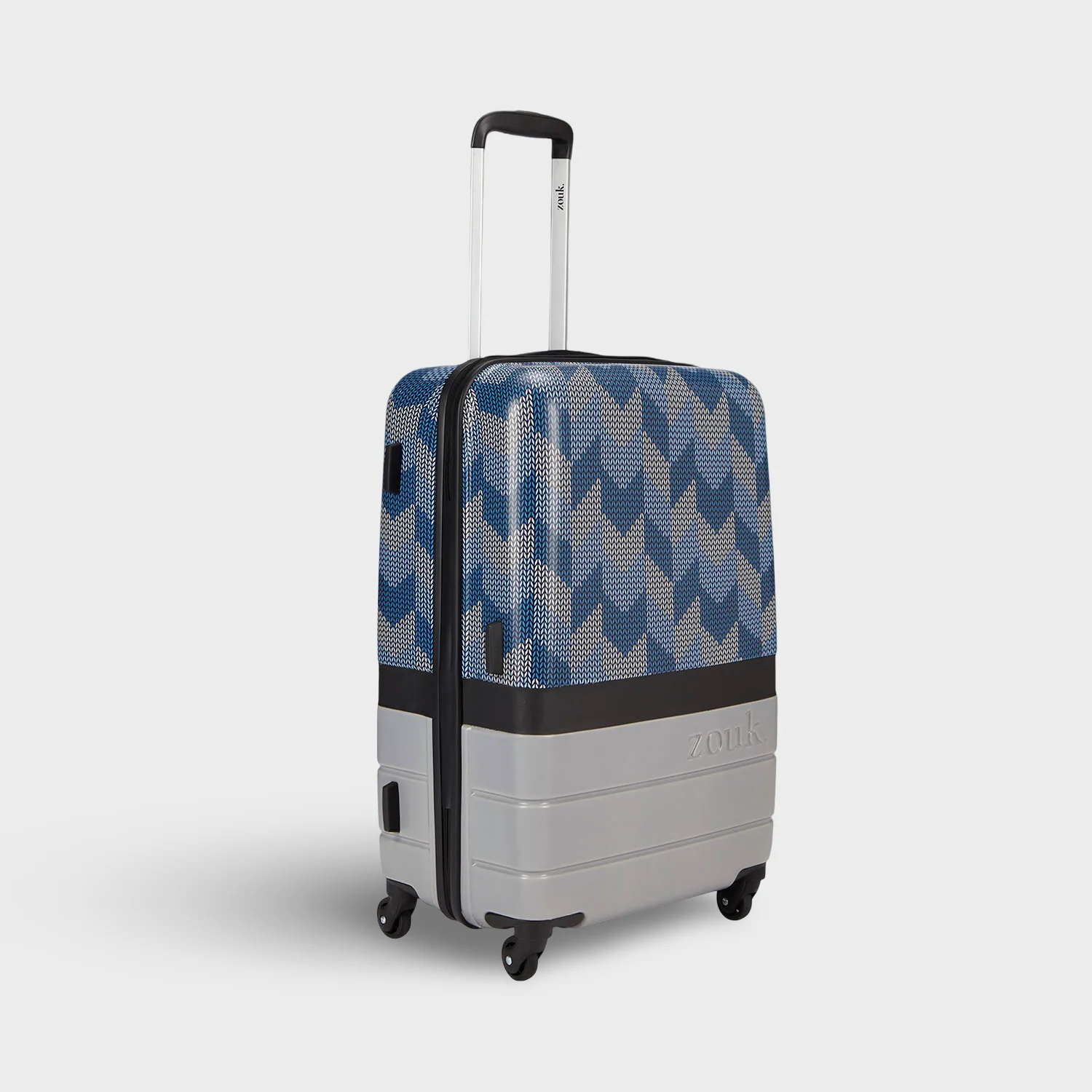 Himachal Chevron Grey Raahi Trolley Bag - Image 6