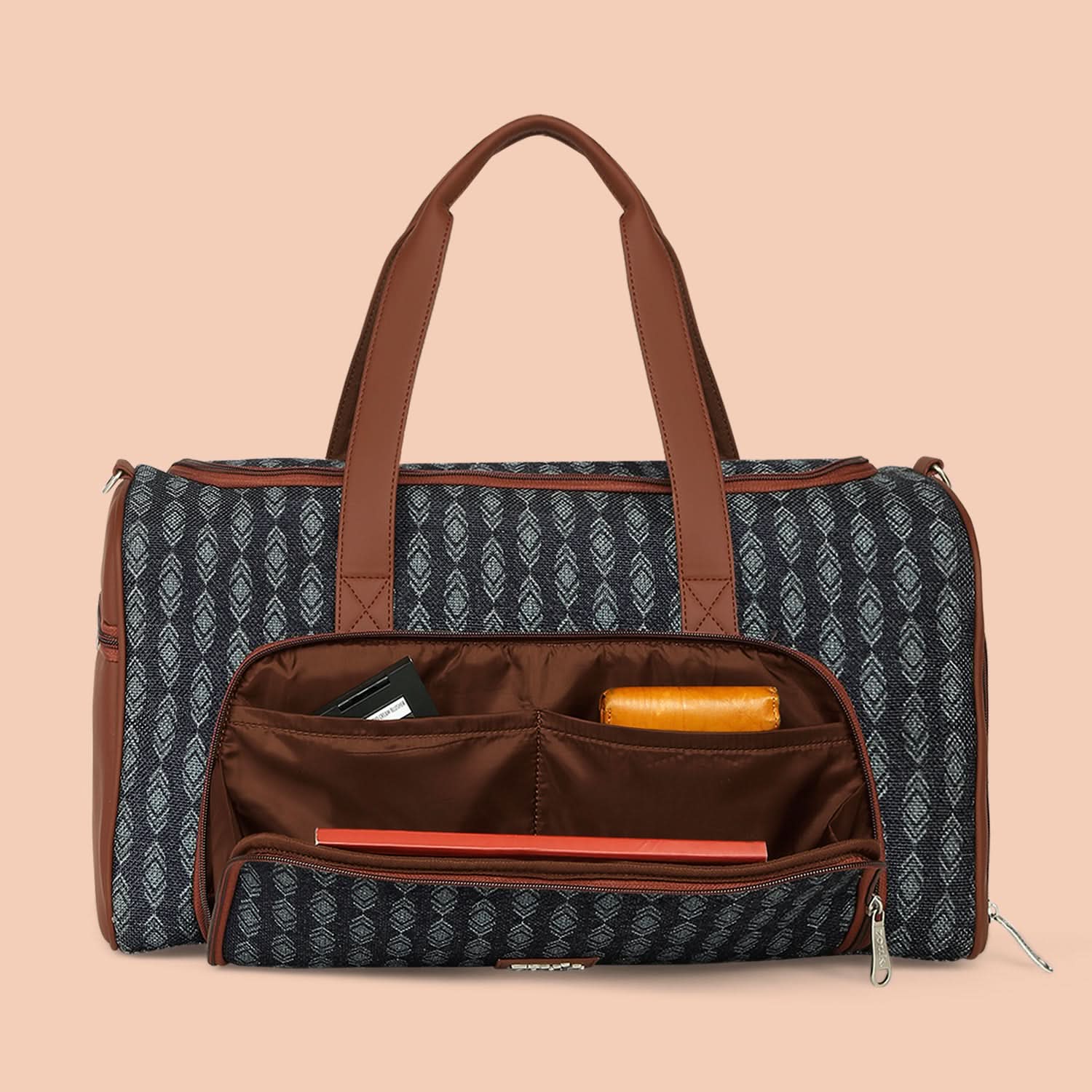Hyderabad Ikat Weekender Duffle Bag - Image 7
