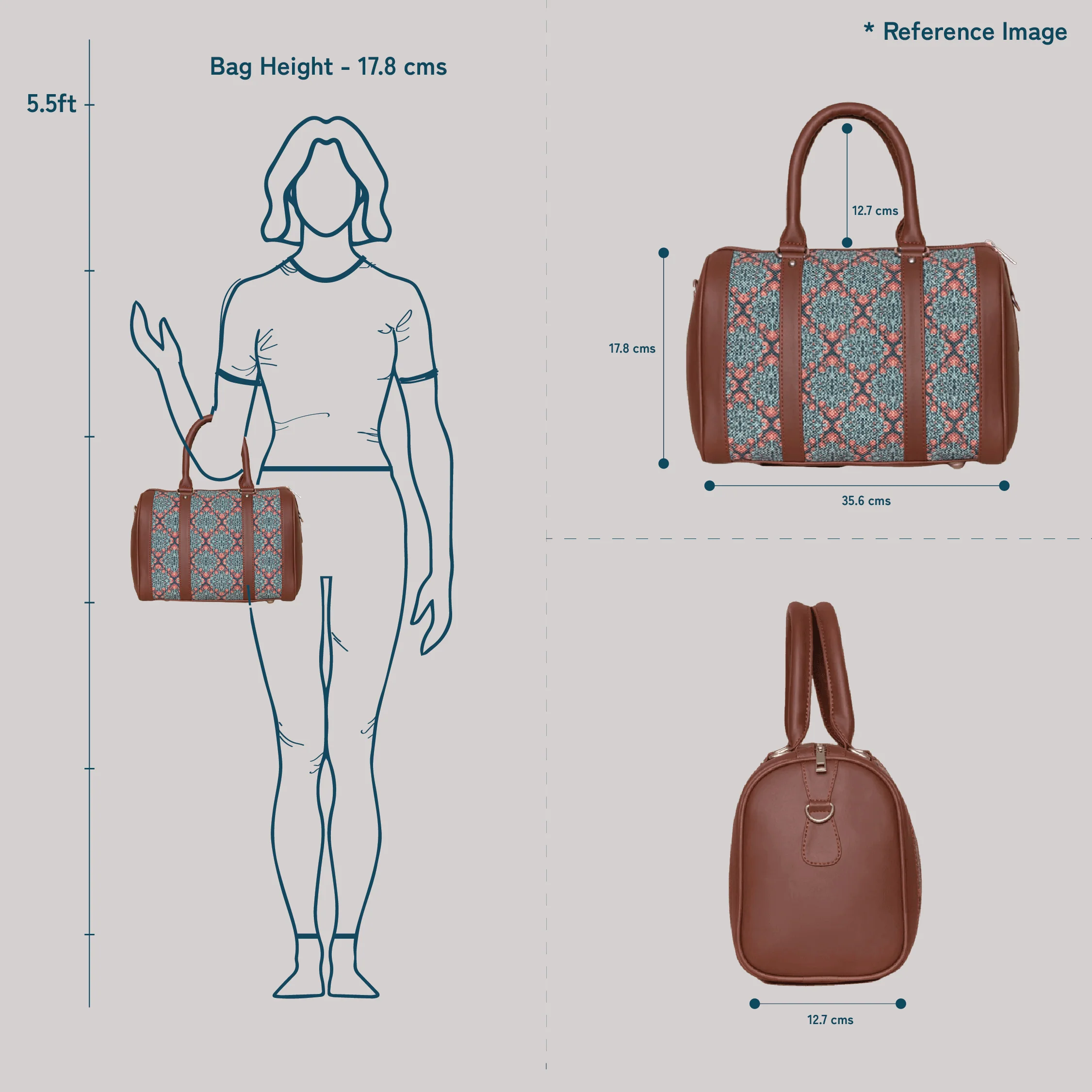 Ikat Arrow Handbag - Image 9