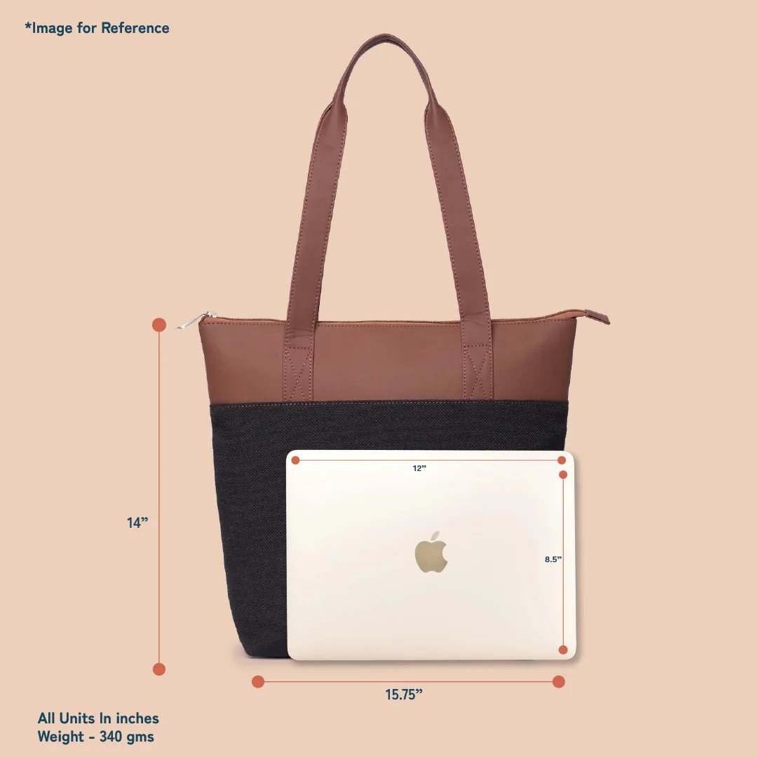 Jet Black Everyday Tote Bag - Image 4