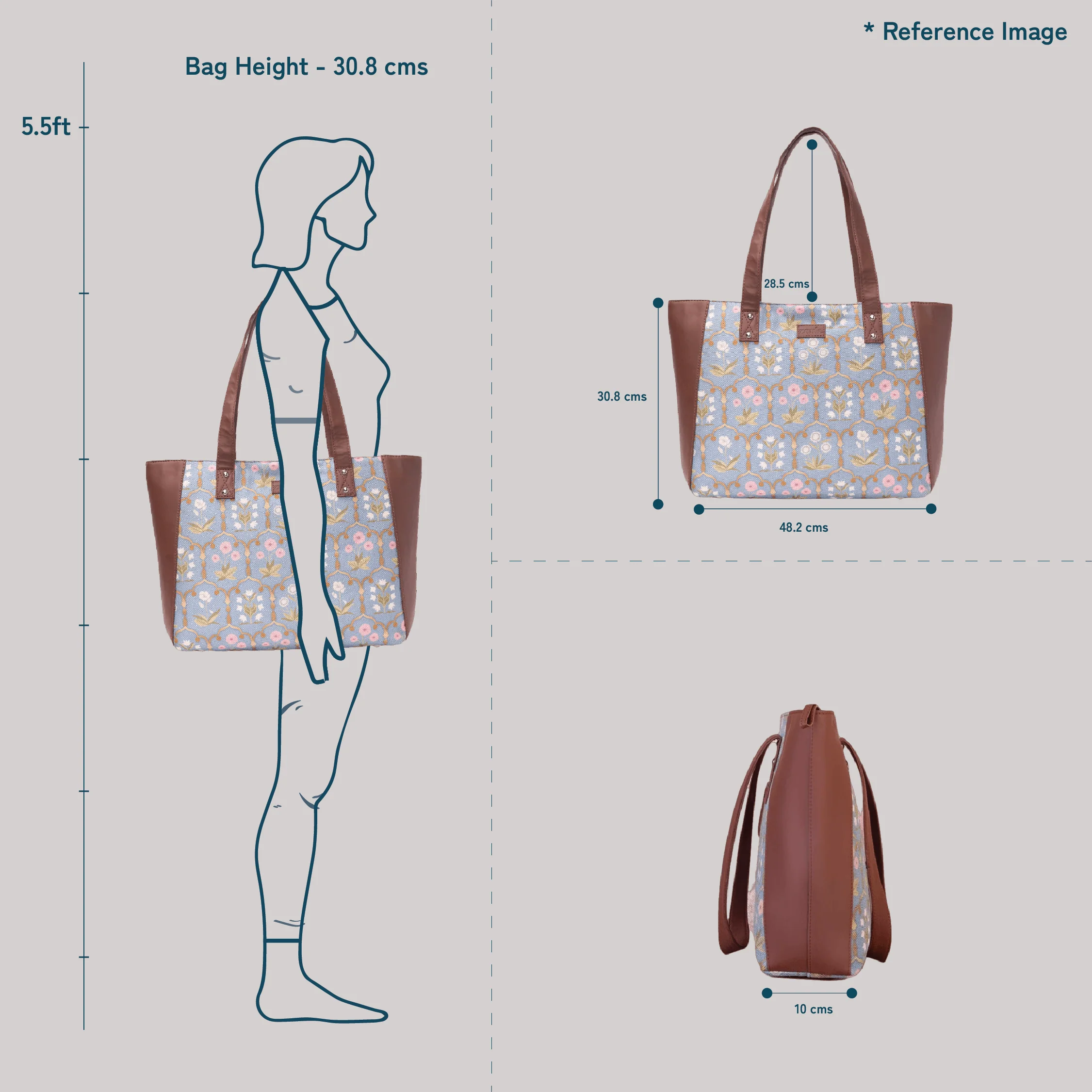 Kashmir Royals Side Tote Bag - Image 4