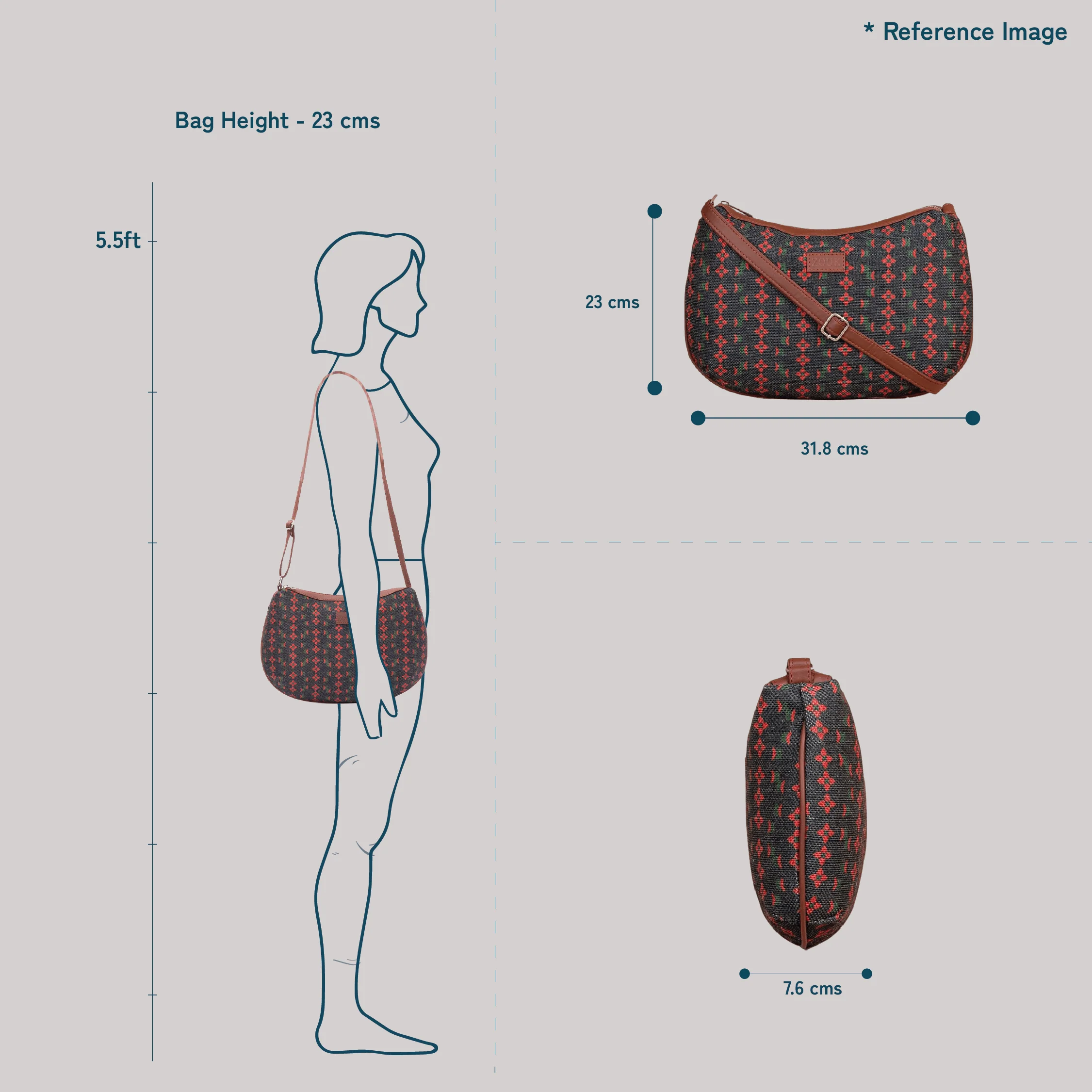 Kashmir Royals Structured Shoulder Bag - Image 9