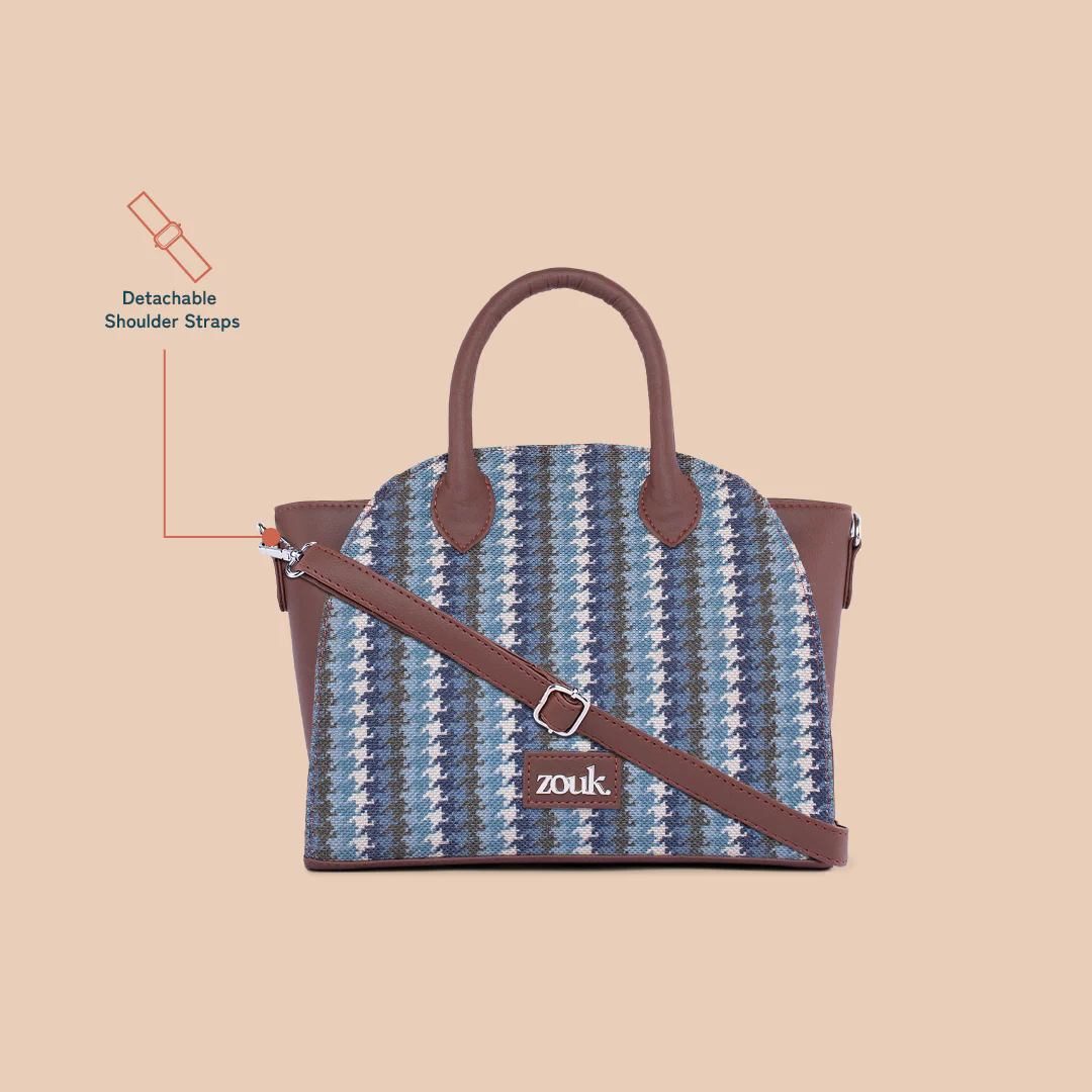 Konkona City Satchel Bag - Bombay Houndstooth - Image 3