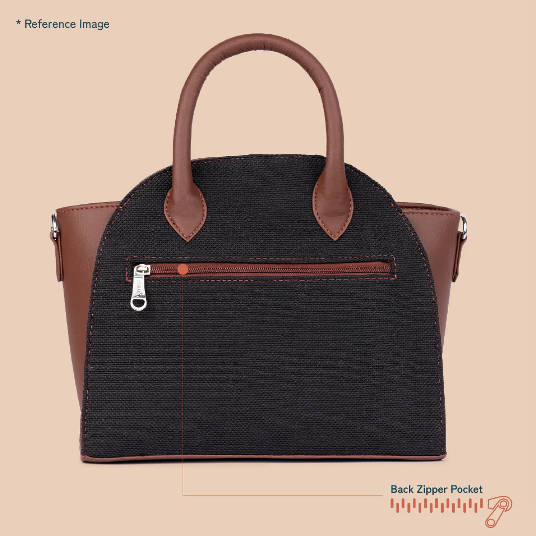 Konkona City Satchel Bag - Bombay Houndstooth - Image 4