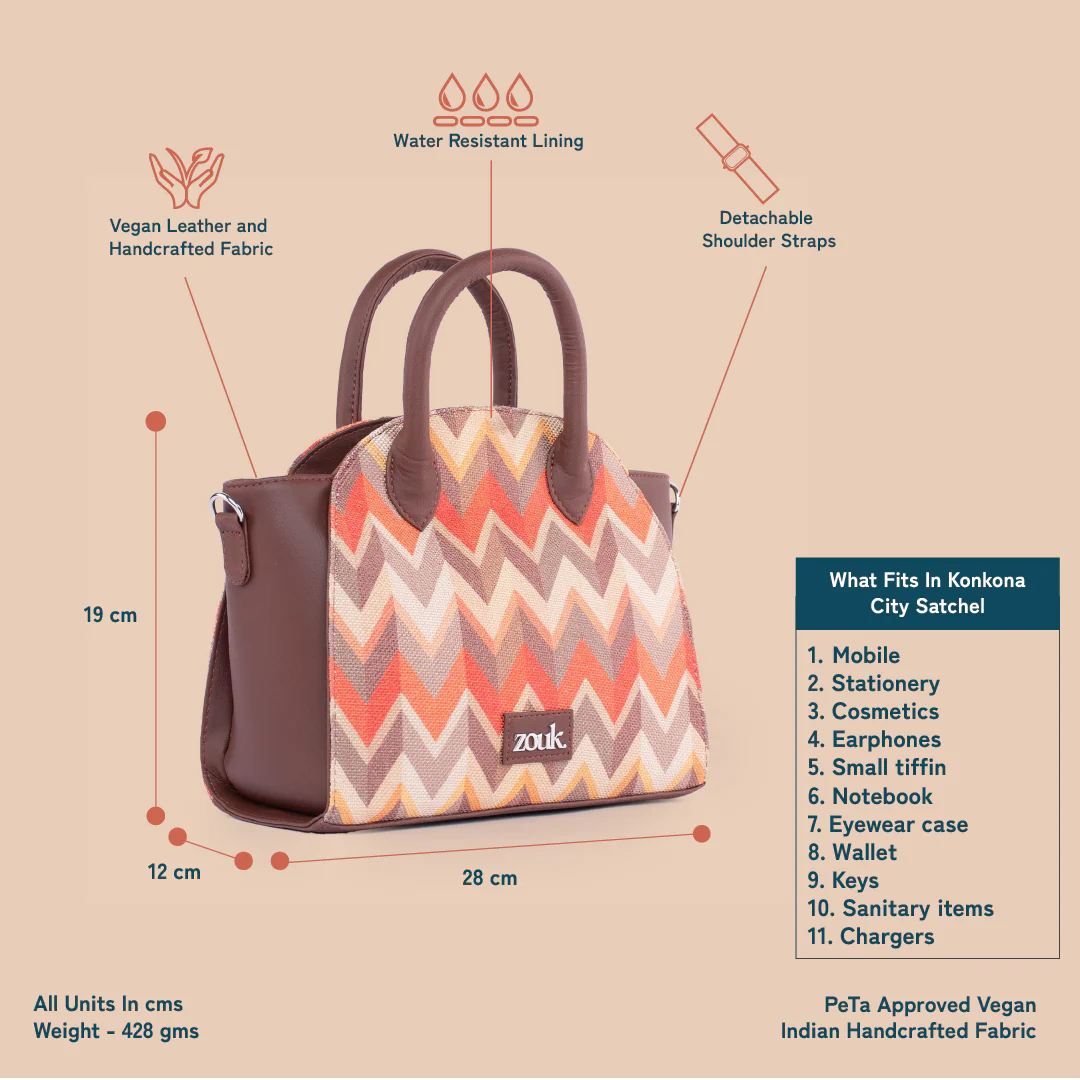 Konkona City Satchel Bag - Tidal Wave - Image 4