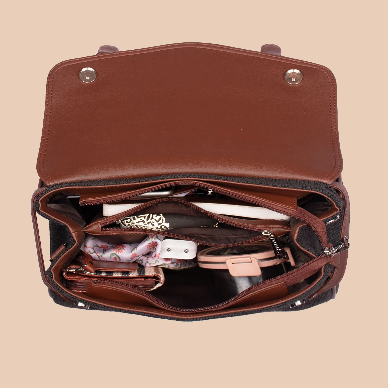 Konkona Heritage Satchel Bag - Tidal Wave - Image 7