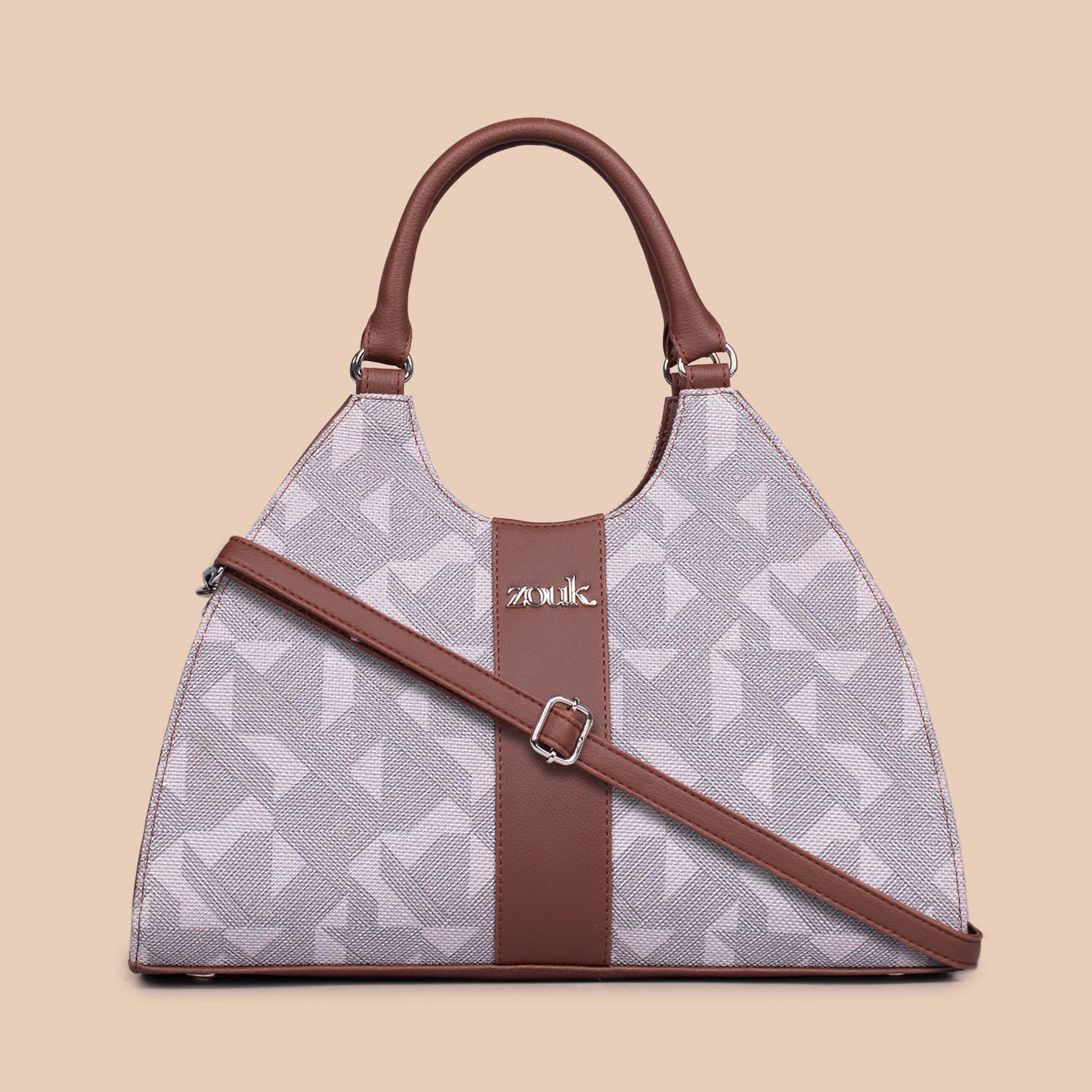 Konkona Statement Satchel Bag - Aravalli Abstract - Image 3