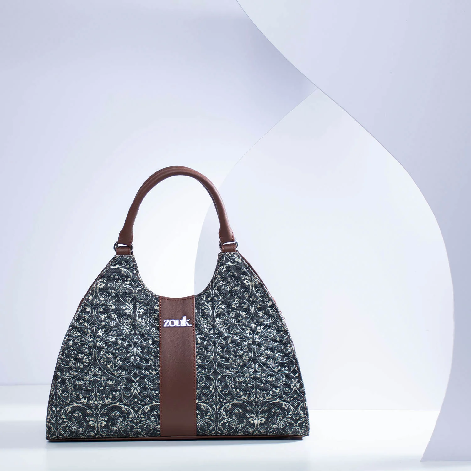 Konkona Statement Satchel Bag - Lattice Lace - Image 2