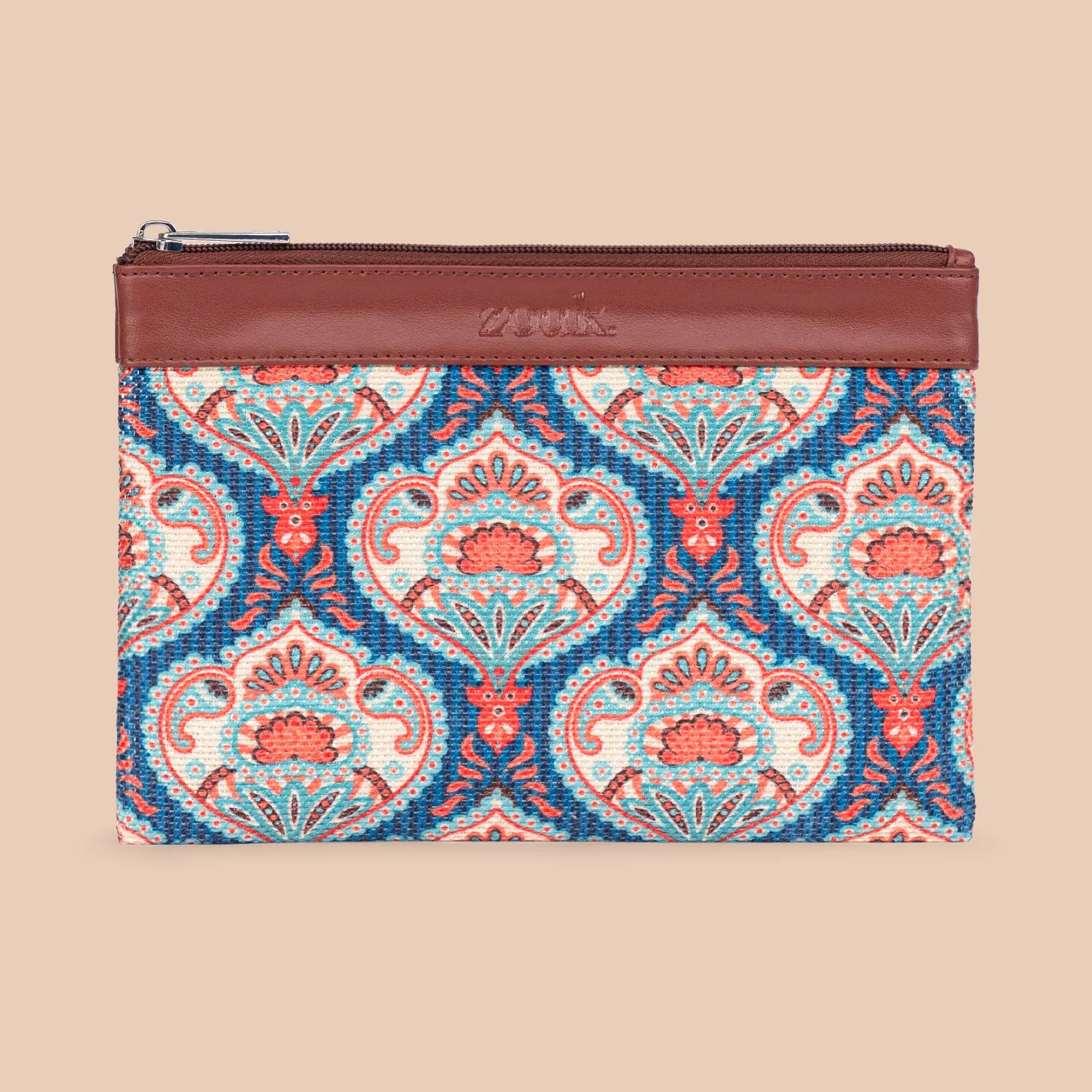 Kovil Blue Cosmetic Pouch - Image 2