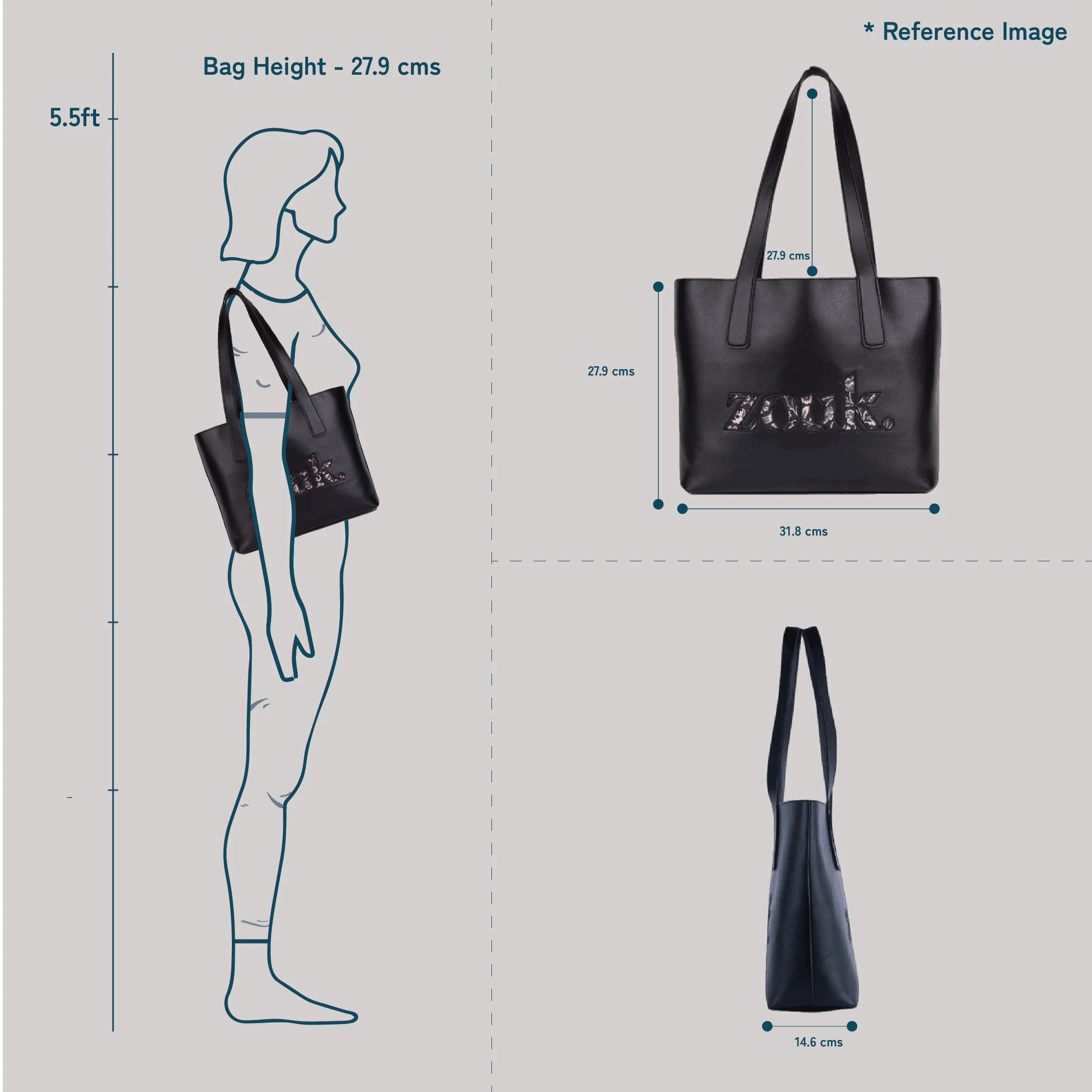 Kovil Blue Signature Tote - Image 6