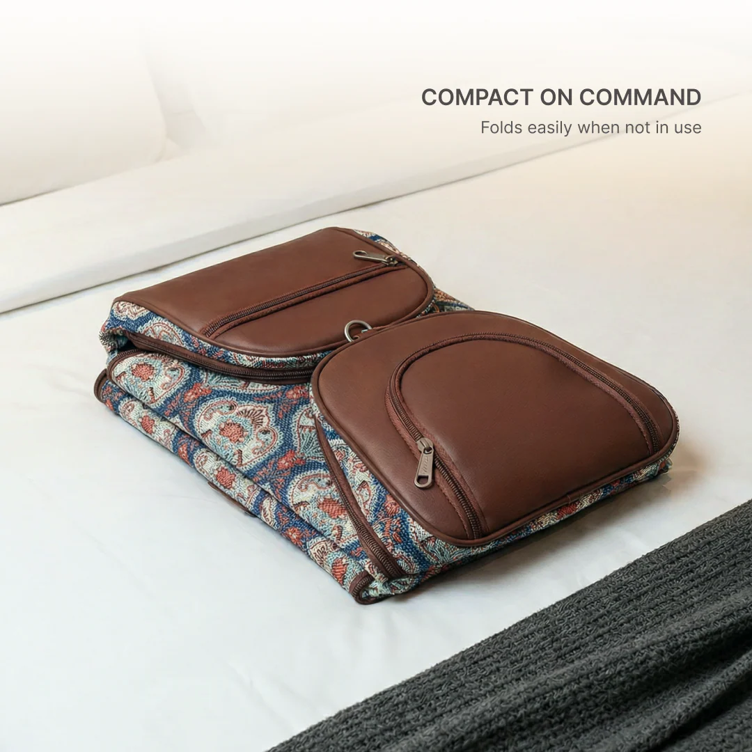 Kovil Blue Weekender Duffle Bag - Image 7