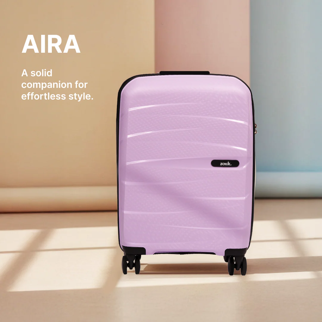 Lilac Aira Trolley Bag Combo (Cabin & Large) - Image 4