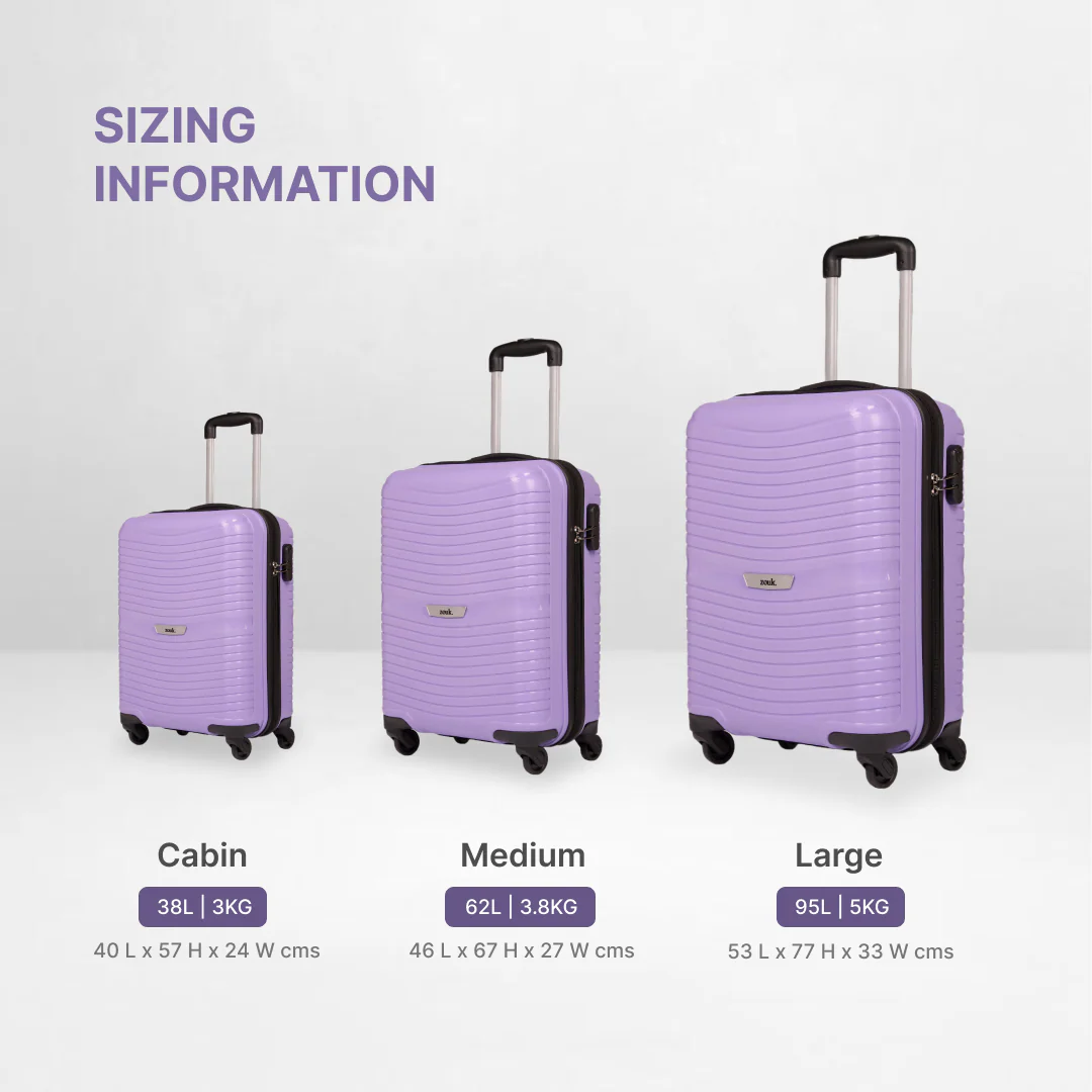 Lilac Zoya Trolley Bag (Cabin) - Image 10