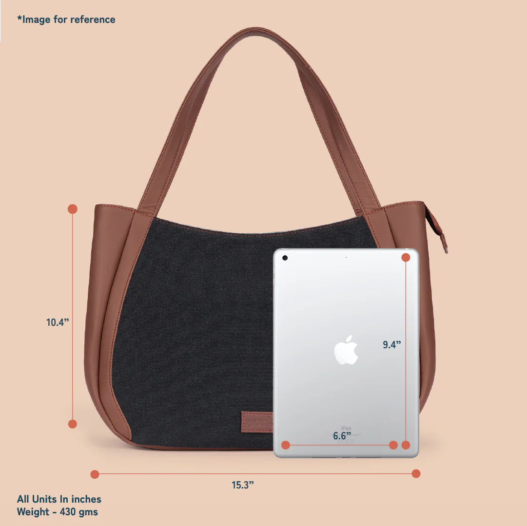 Jet Black Luna Handbag - Image 5