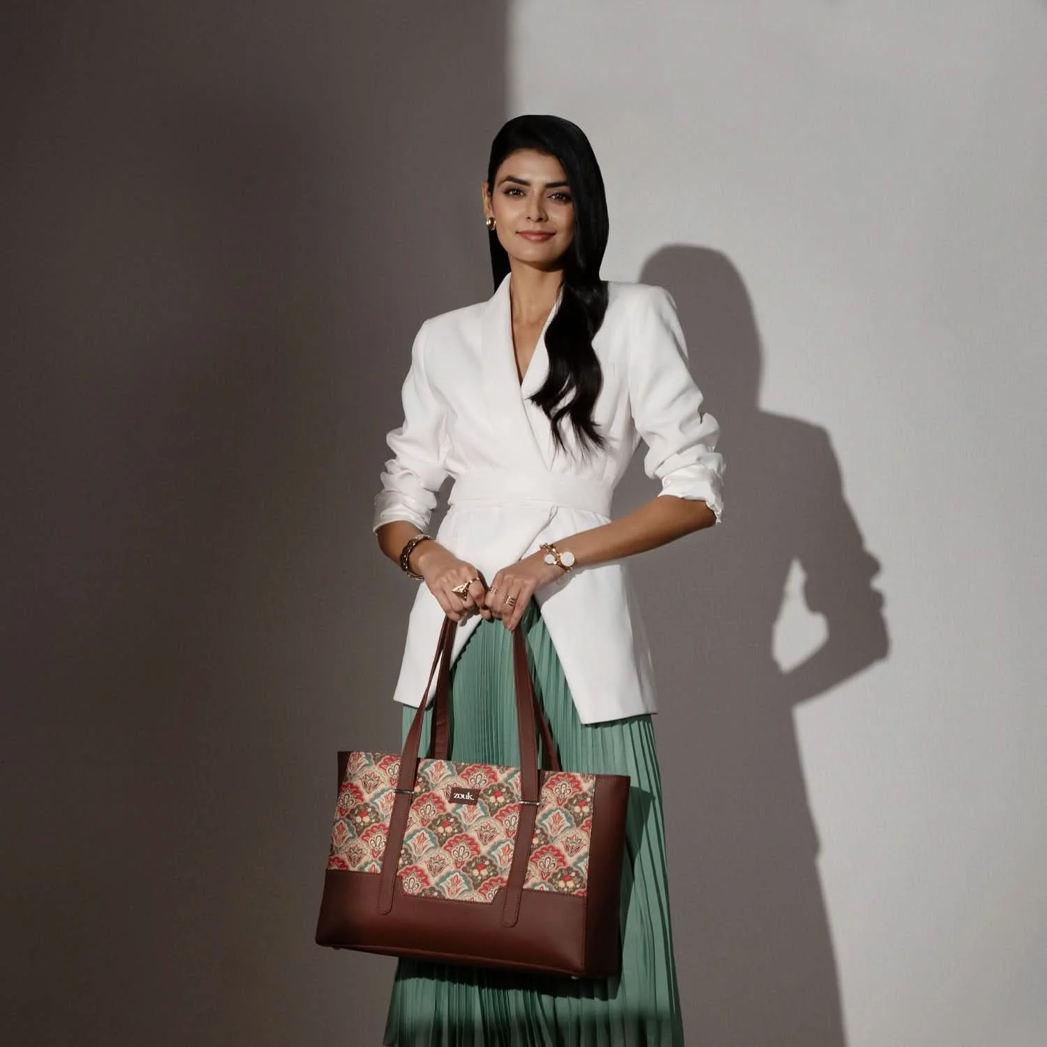 Zouk Mughal Art Multicolor Maya Multitasker Tote Bag - Image 2