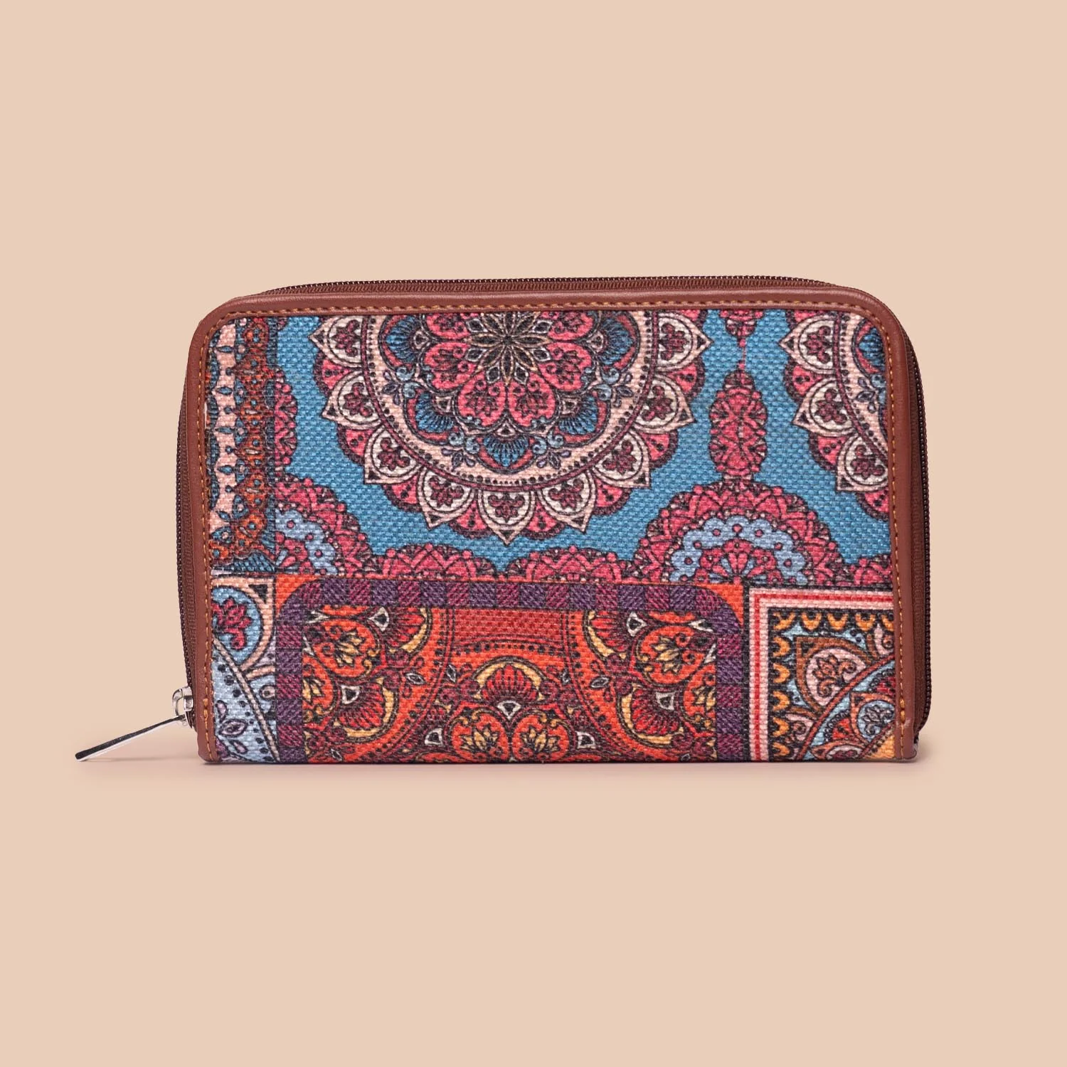Multicolor Mandala Print - Office Bag & Classic Zipper Wallet Combo - Image 9