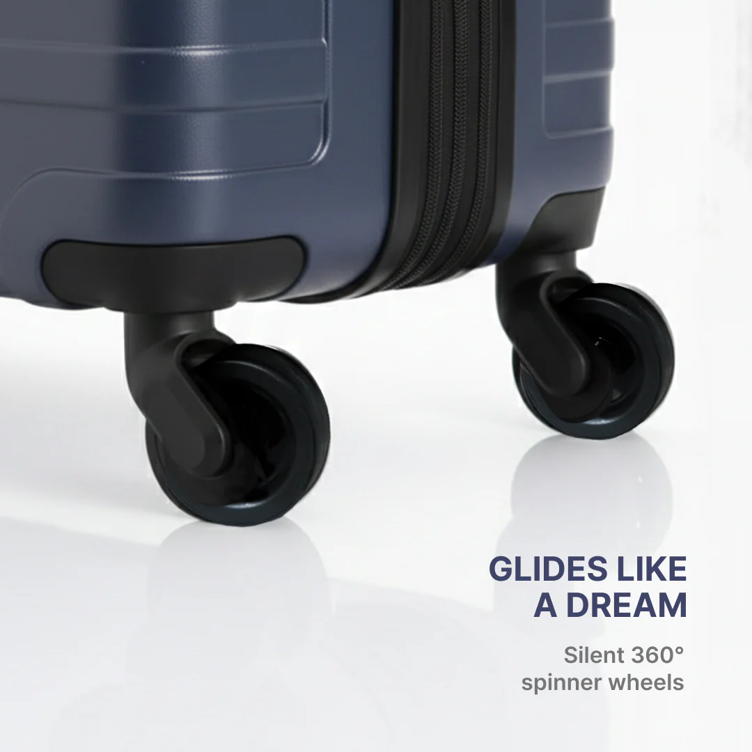 Navy Zoya Trolley Bag Combo (Medium & Large) - Image 8