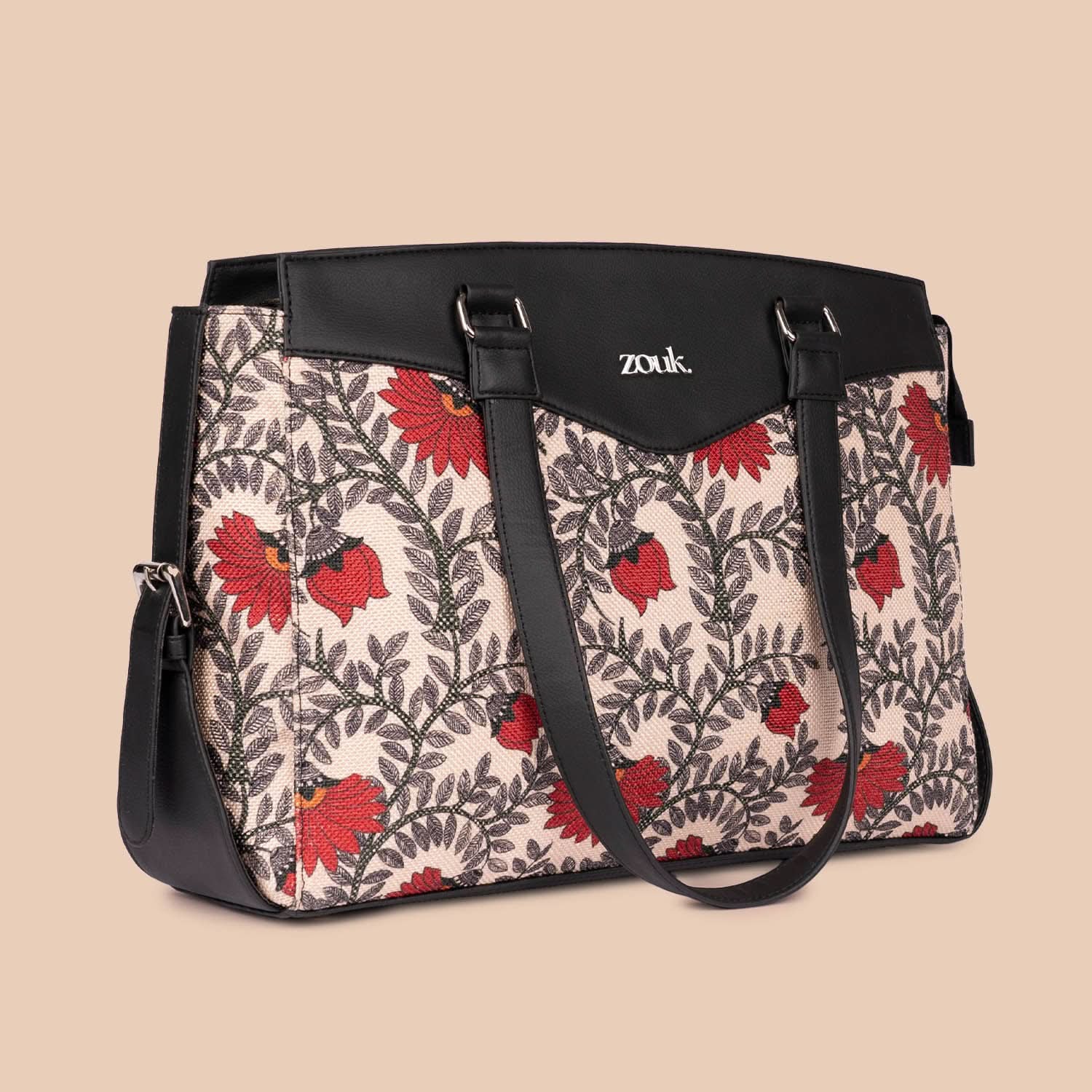 Nawabi Couture & Kovil Blue - Women's Work Bag & Classic Zipper Wallet Combo - Image 4