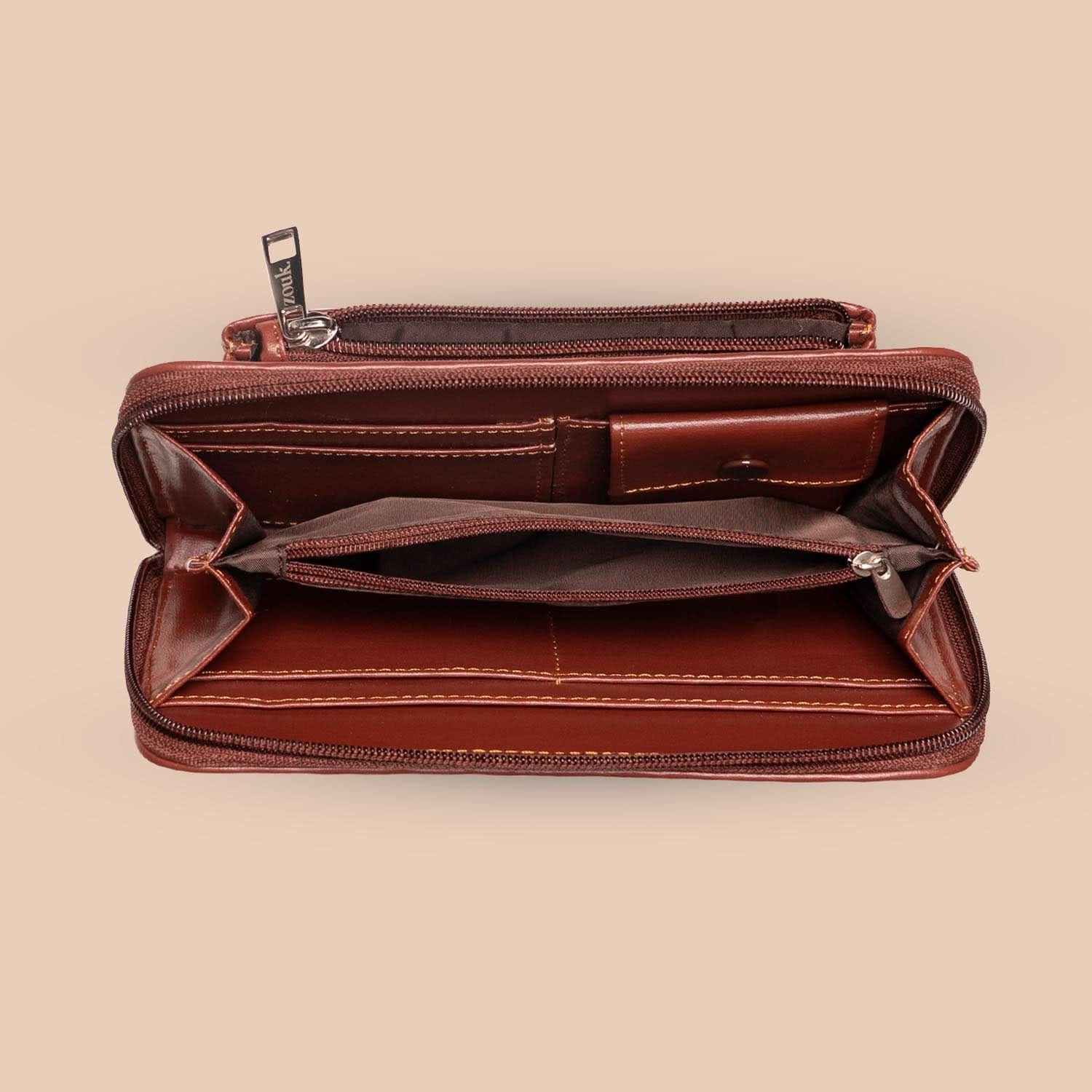 Paisley Print & FloLov - Women's Office Bag & Classic Zipper Wallet Combo - Image 9