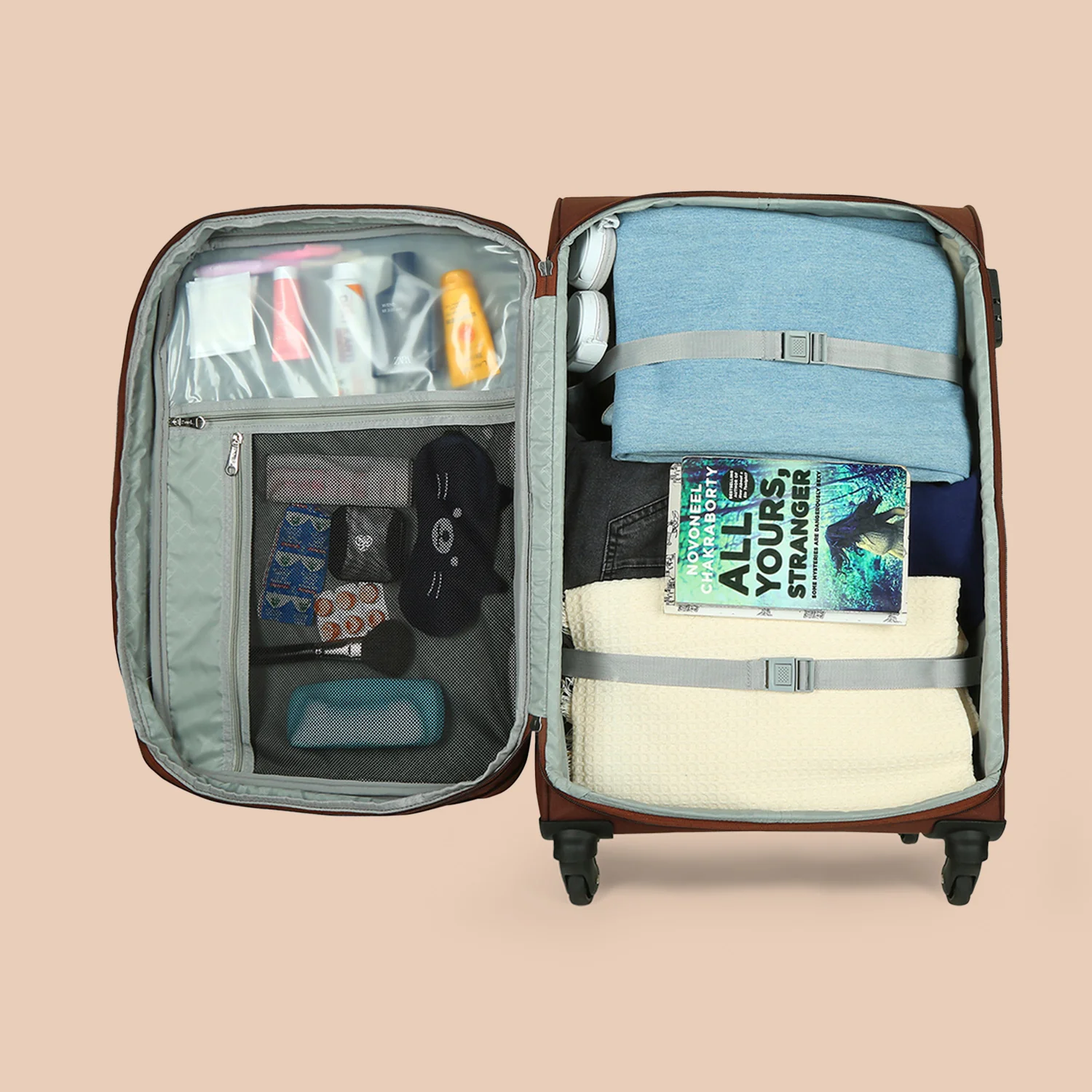 Qutub Stripes Avasa Trolley Bag (Medium) - Image 6