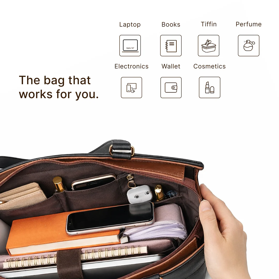 Rhea Kapoor Office Bag - Kashmir Blooms - Image 7