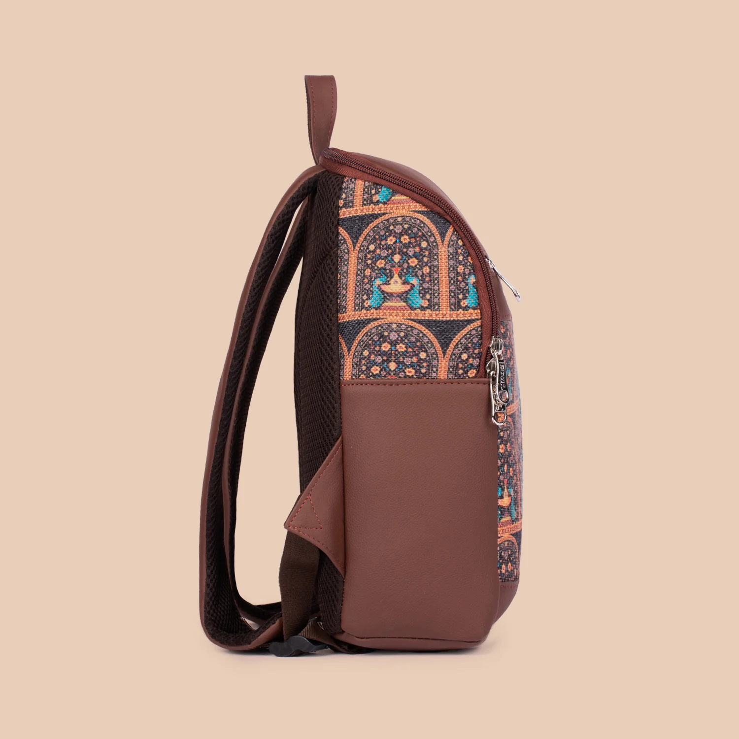 Royal Indian Peacock Motif Amalia Daypack - Image 8