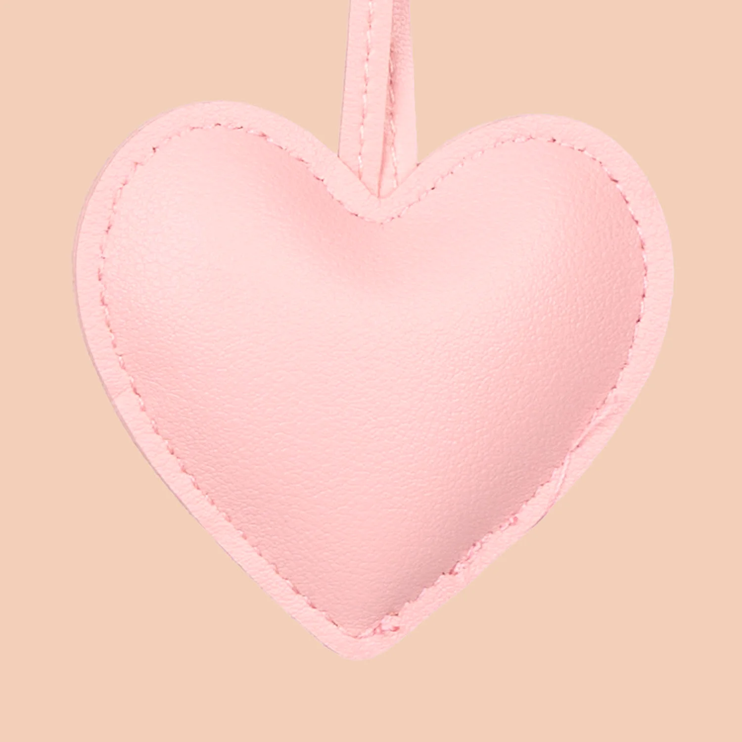 Small Heart Bag Charm - Pink - Image 2