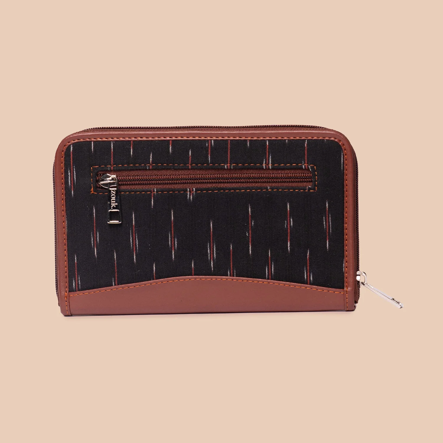 Taj Guldasta and Ikat GreRed - Office Bag & Chain Wallet Combo - Image 7