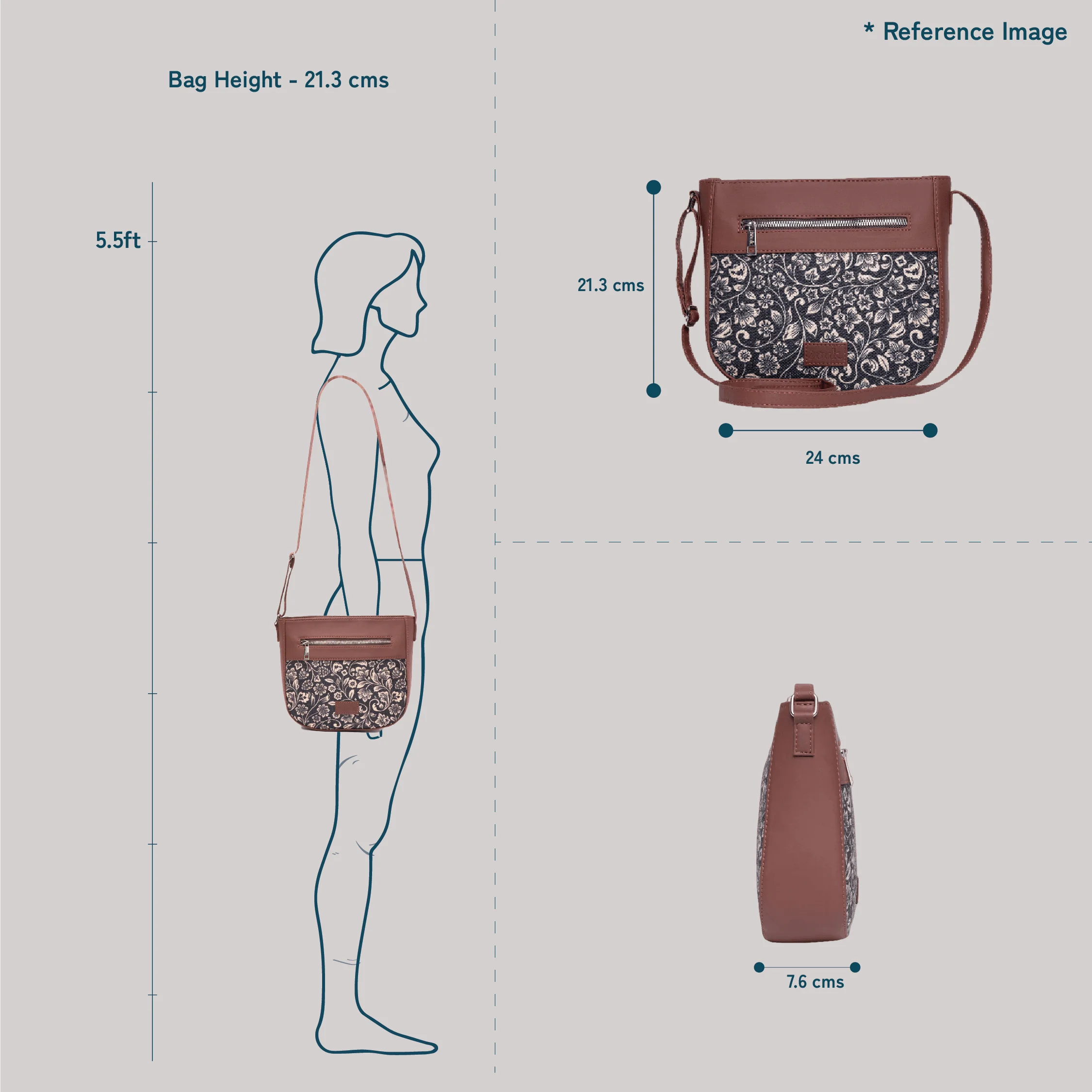 Taj Guldasta U-Shaped Sling Bag - Image 6