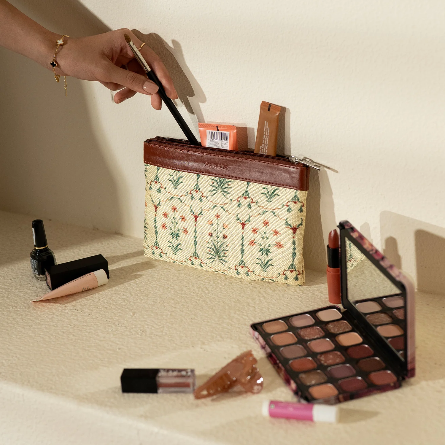 Taj Nakashi Cosmetic Pouch