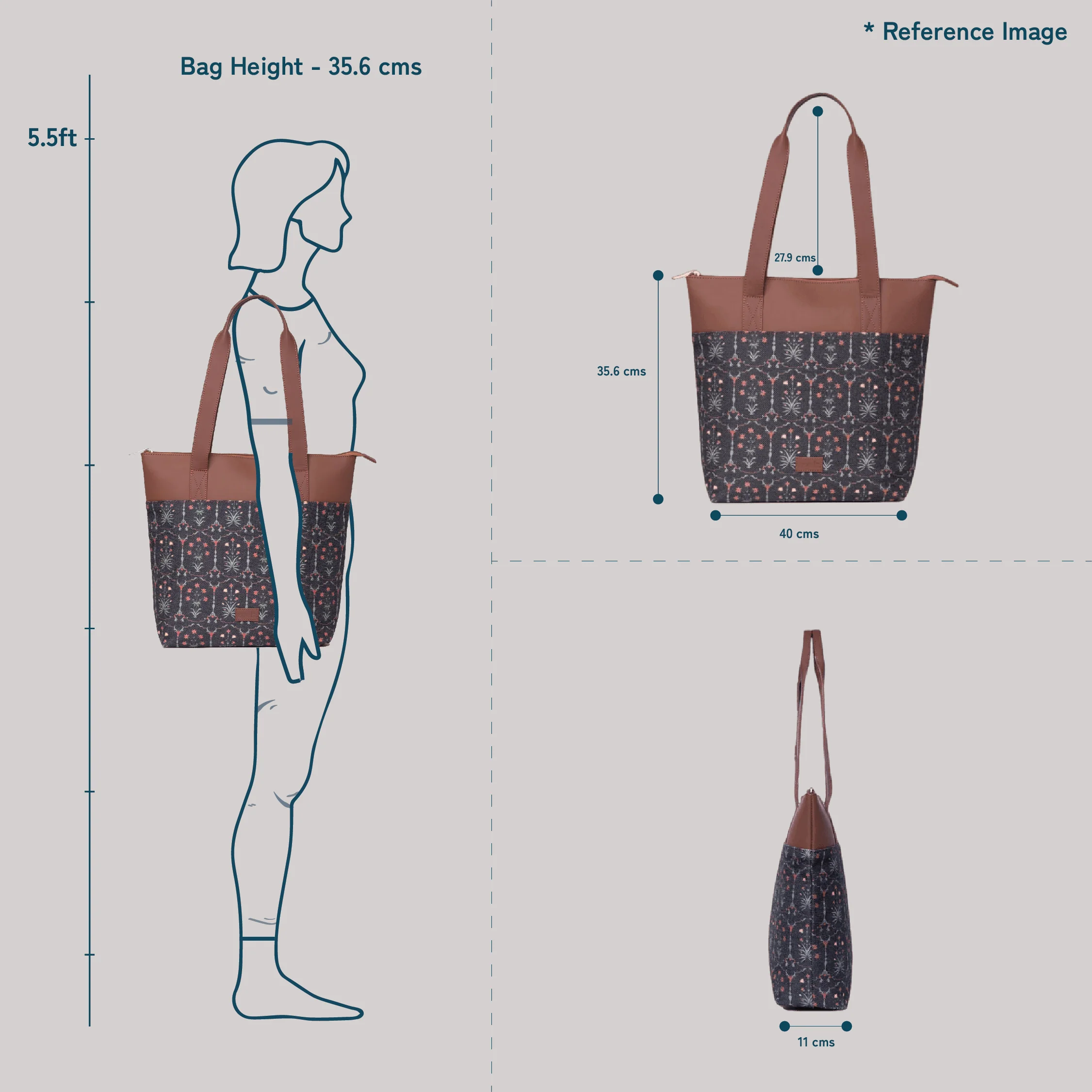 Tidal Wave Everyday Tote Bag - Image 11