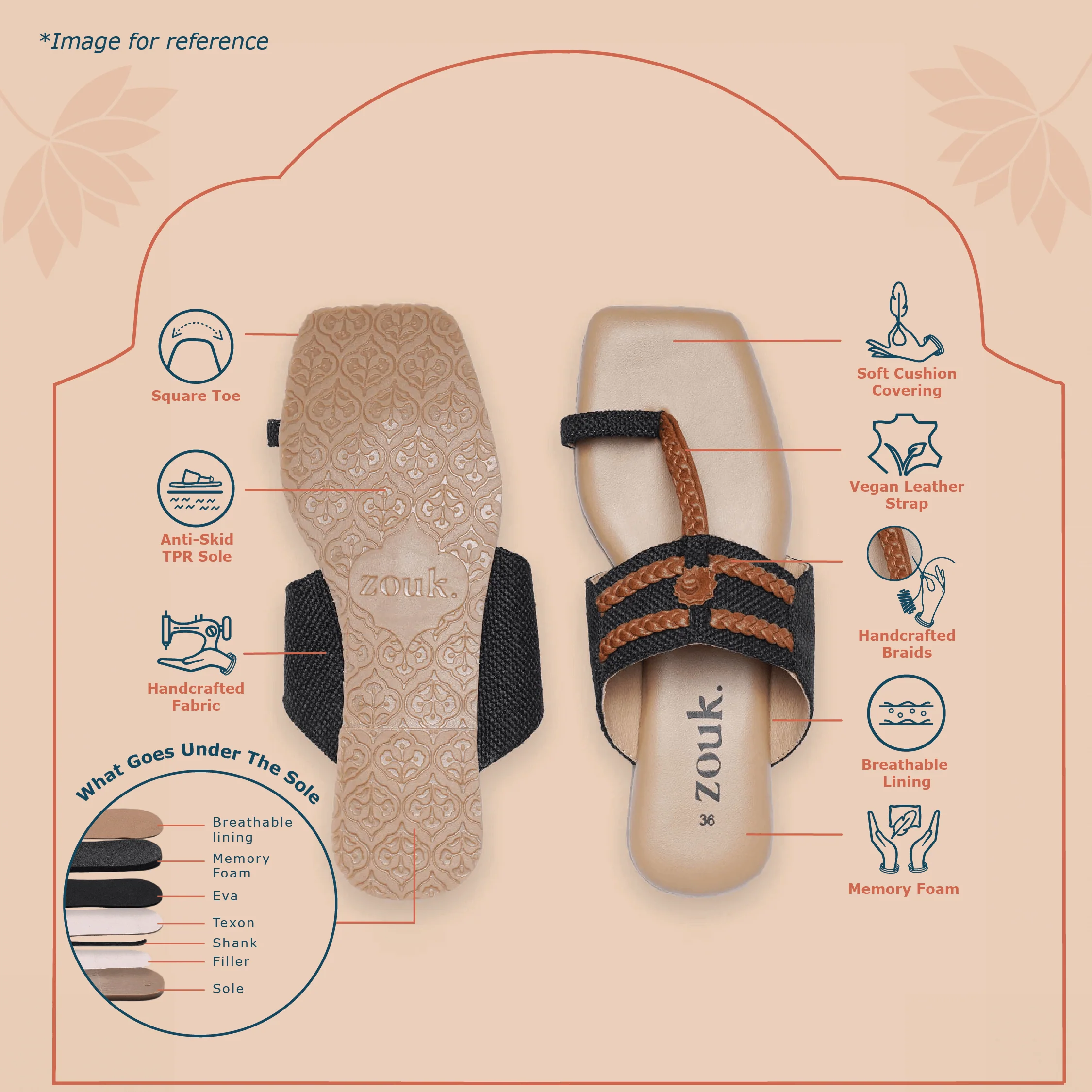 Wadiyar Qila Braided Kolhapuri Chappal - Image 4