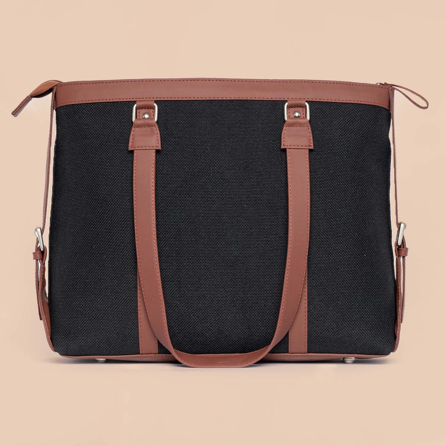 Jet Black Women's Office Bag - Image 3